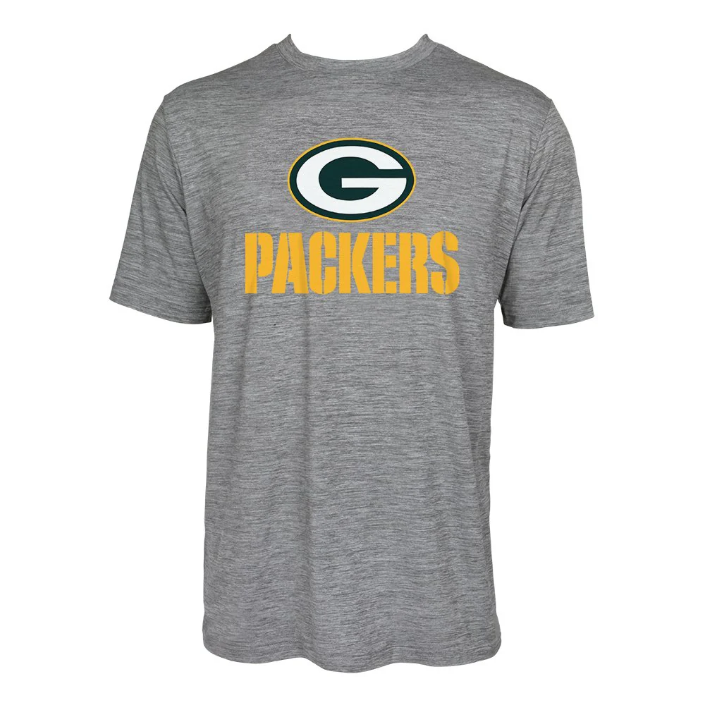 Zubaz NFL Men's Green Bay Packers Team Name and Logo Wordmark Tee - Image 6