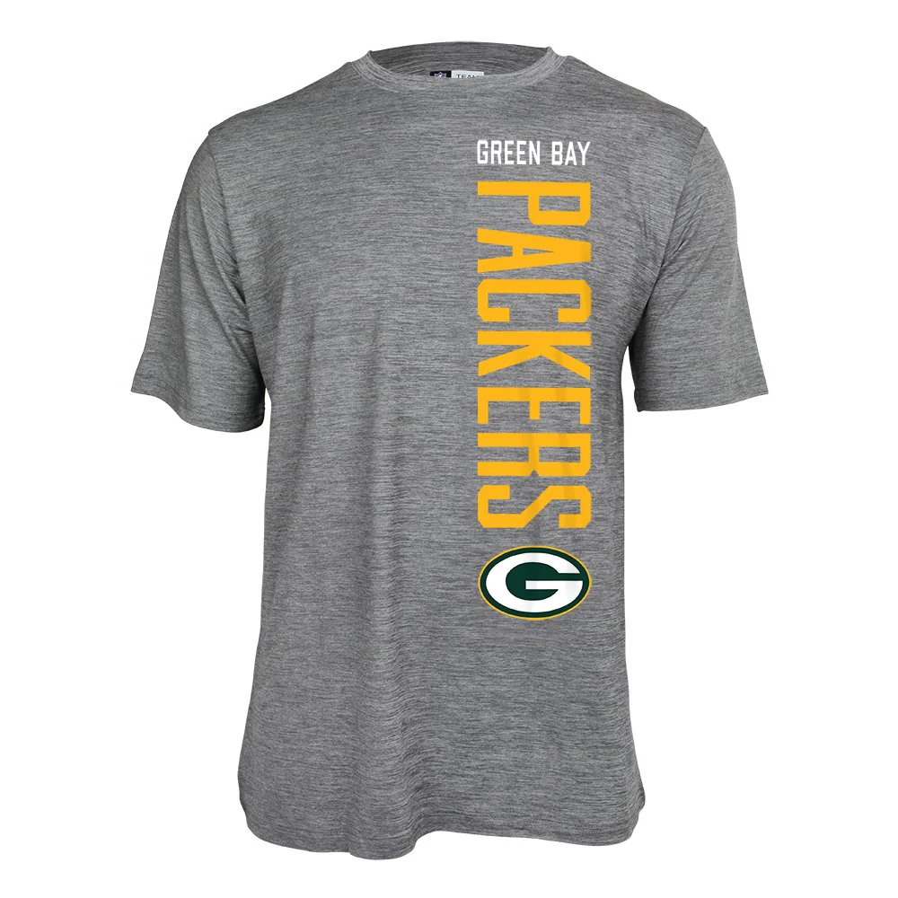 Zubaz NFL Men's Green Bay Packers Vertical Team Name Graphic Tee - Image 6