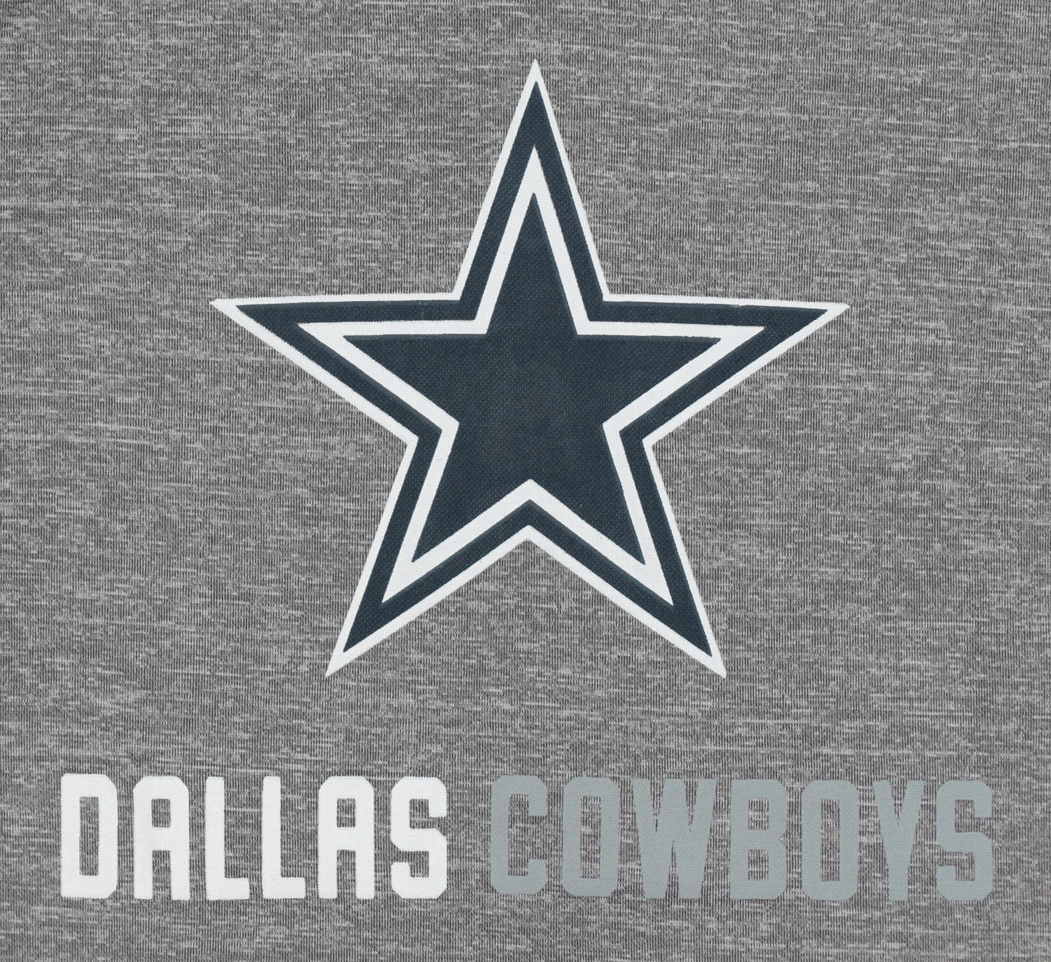 Zubaz NFL Men's Grey Team Name & Logo Zebra Hoodie Dallas Cowboys - Image 3