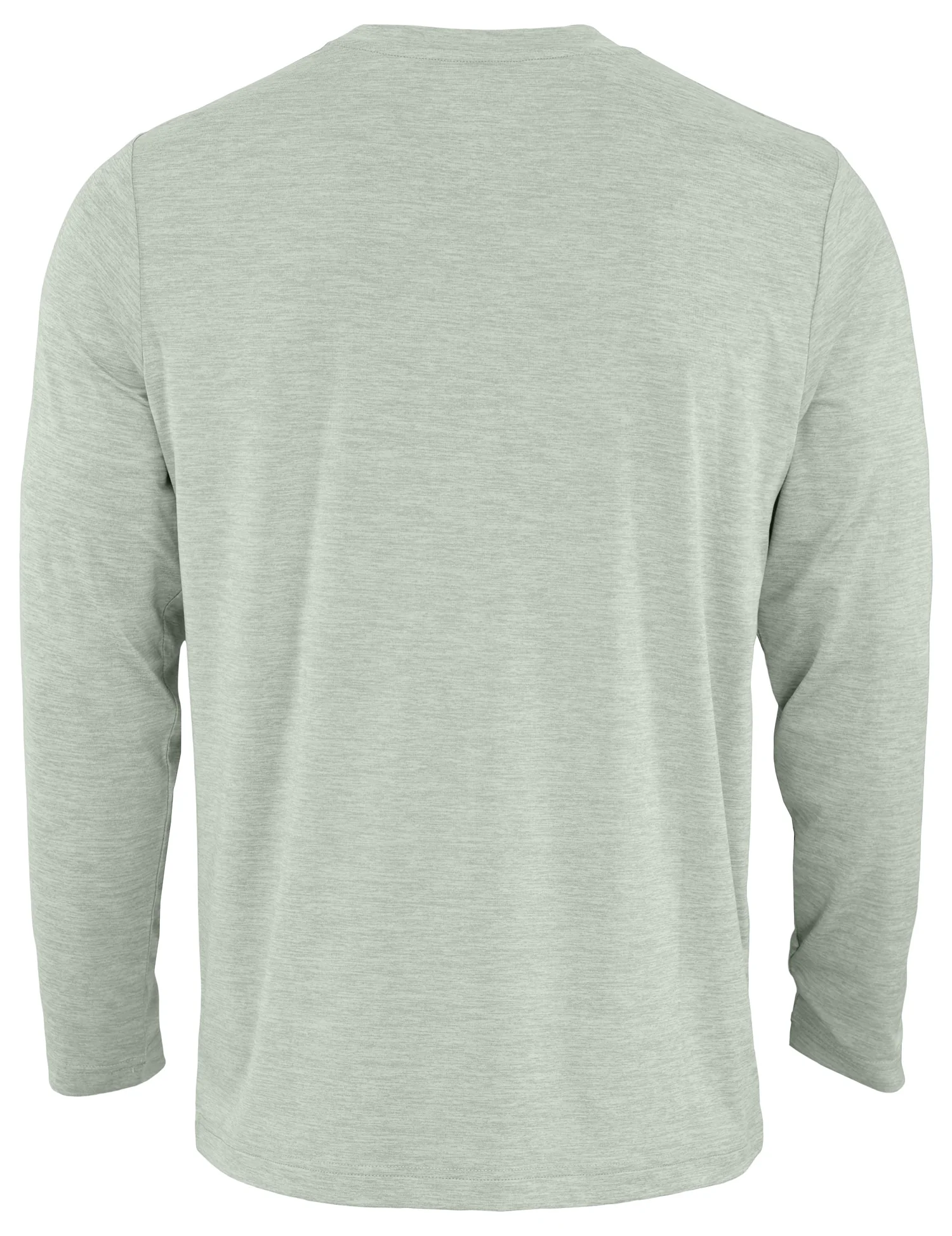 Zubaz NFL Men's Hail Mary Heather Gray Long Sleeve T-Shirt, Green Bay Packers - Image 2