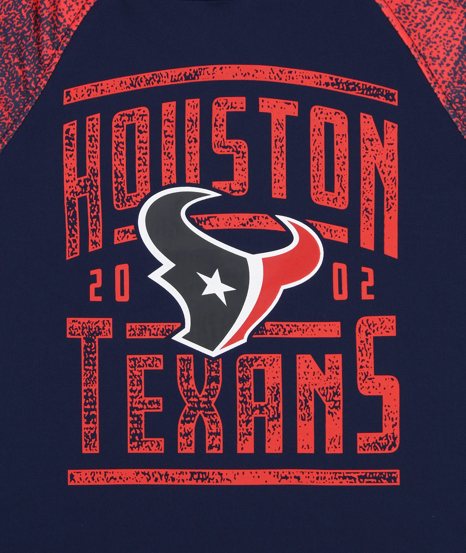 Zubaz NFL Men's Houston Texans Light Weight Pullover Hoodie with Static Sleeves - Image 2