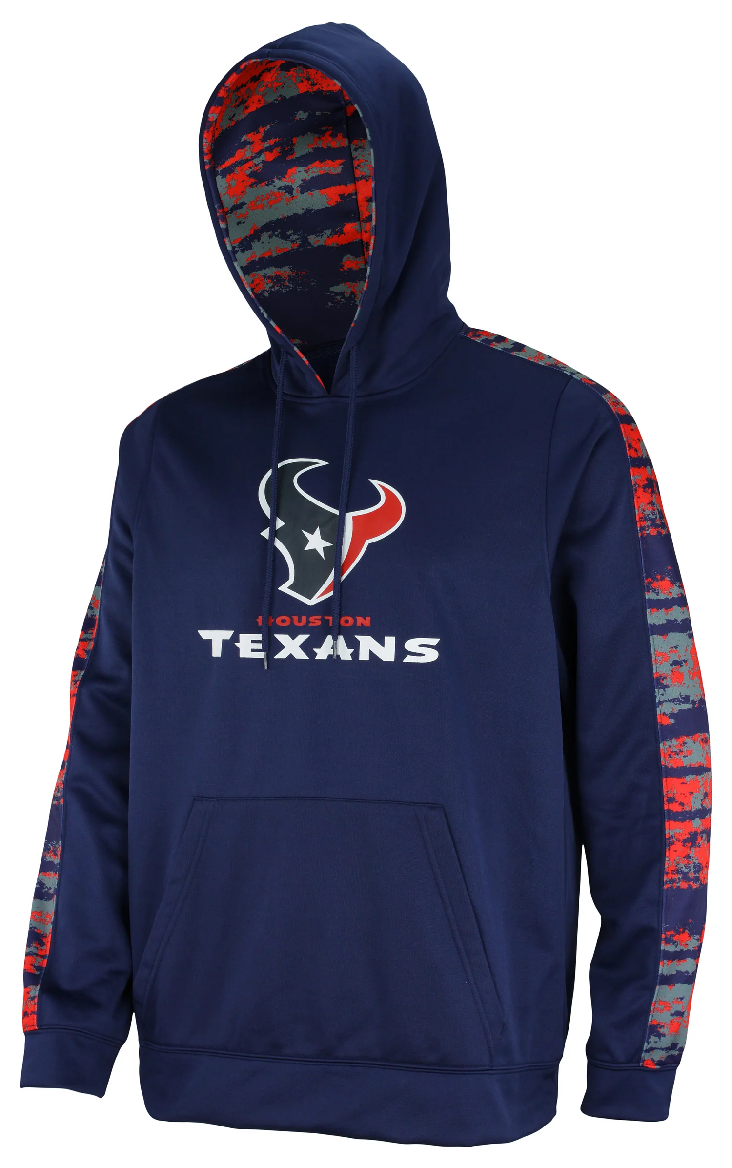 Zubaz NFL Men's Houston Texans Performance Hoodie w/ Oxide Sleeves - Image 3