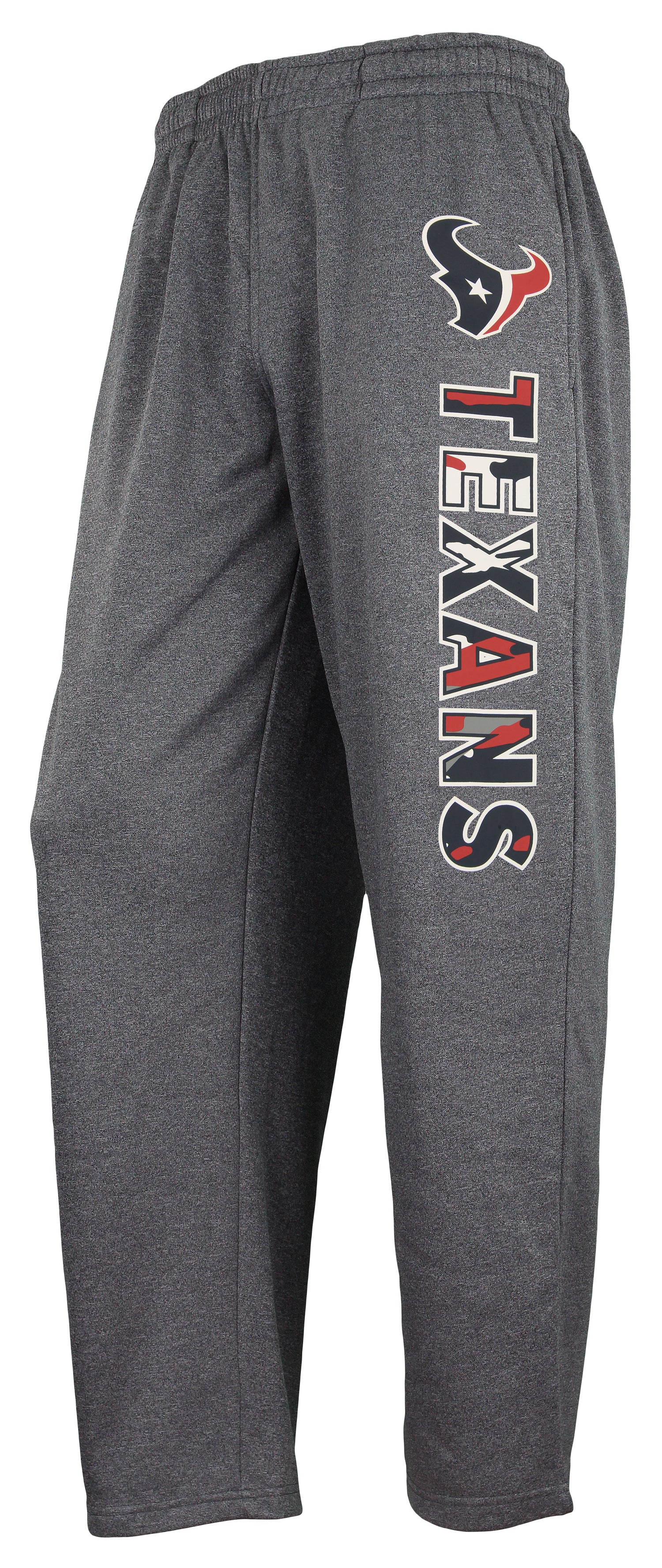 Zubaz NFL Men's Houston Texans Poly Fleece Dark Heather Gray Sweatpants - Image 8