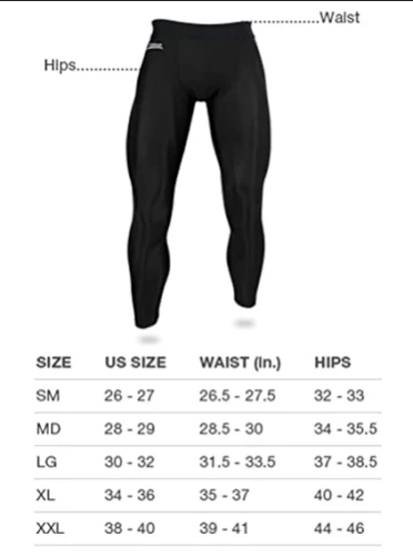 Zubaz NFL Men's Indianapolis Colts Active Performance Compression Black Leggings - Image 3