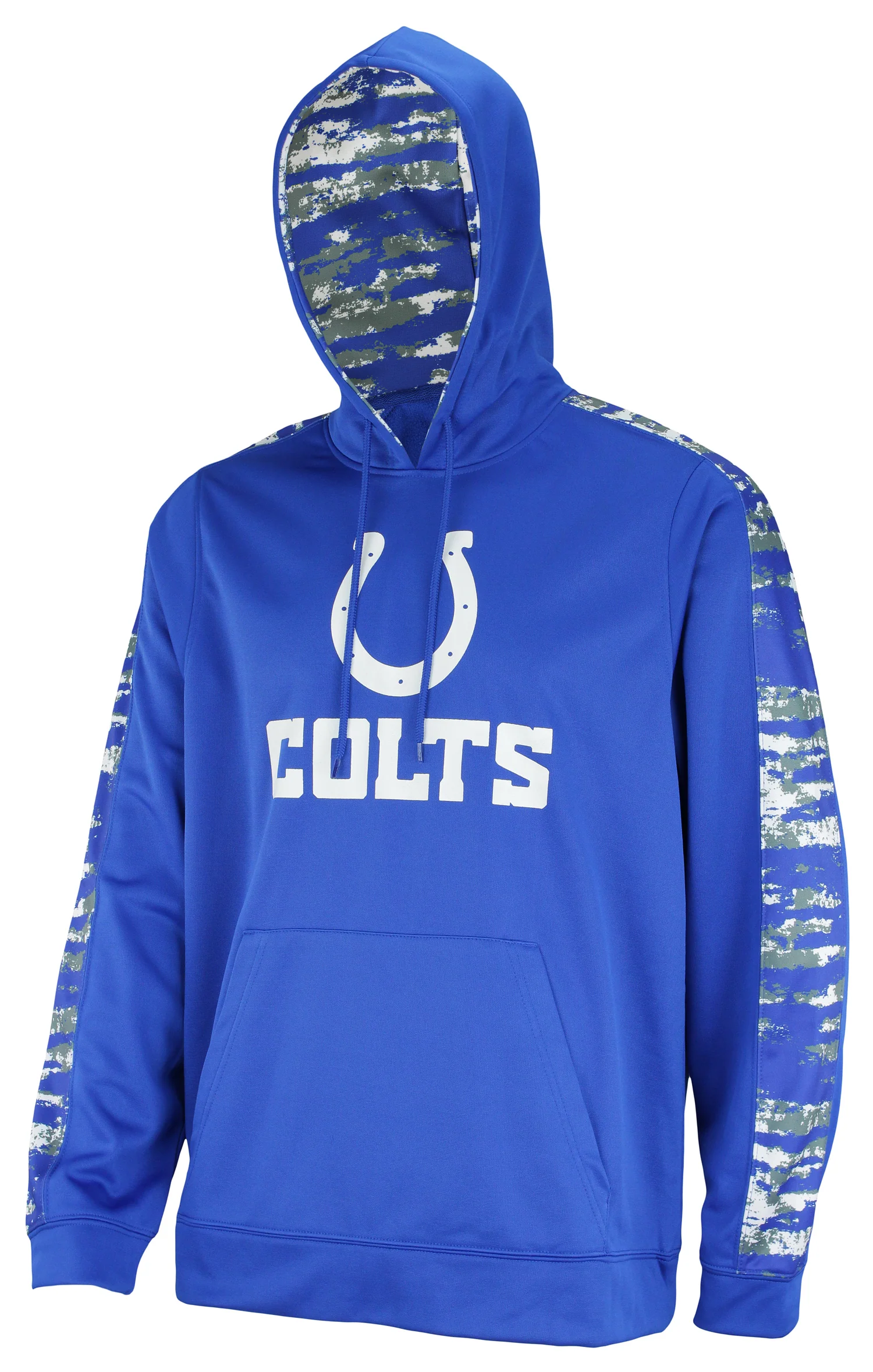 Zubaz NFL Men's Indianapolis Colts Performance Hoodie w/ Oxide Sleeves
