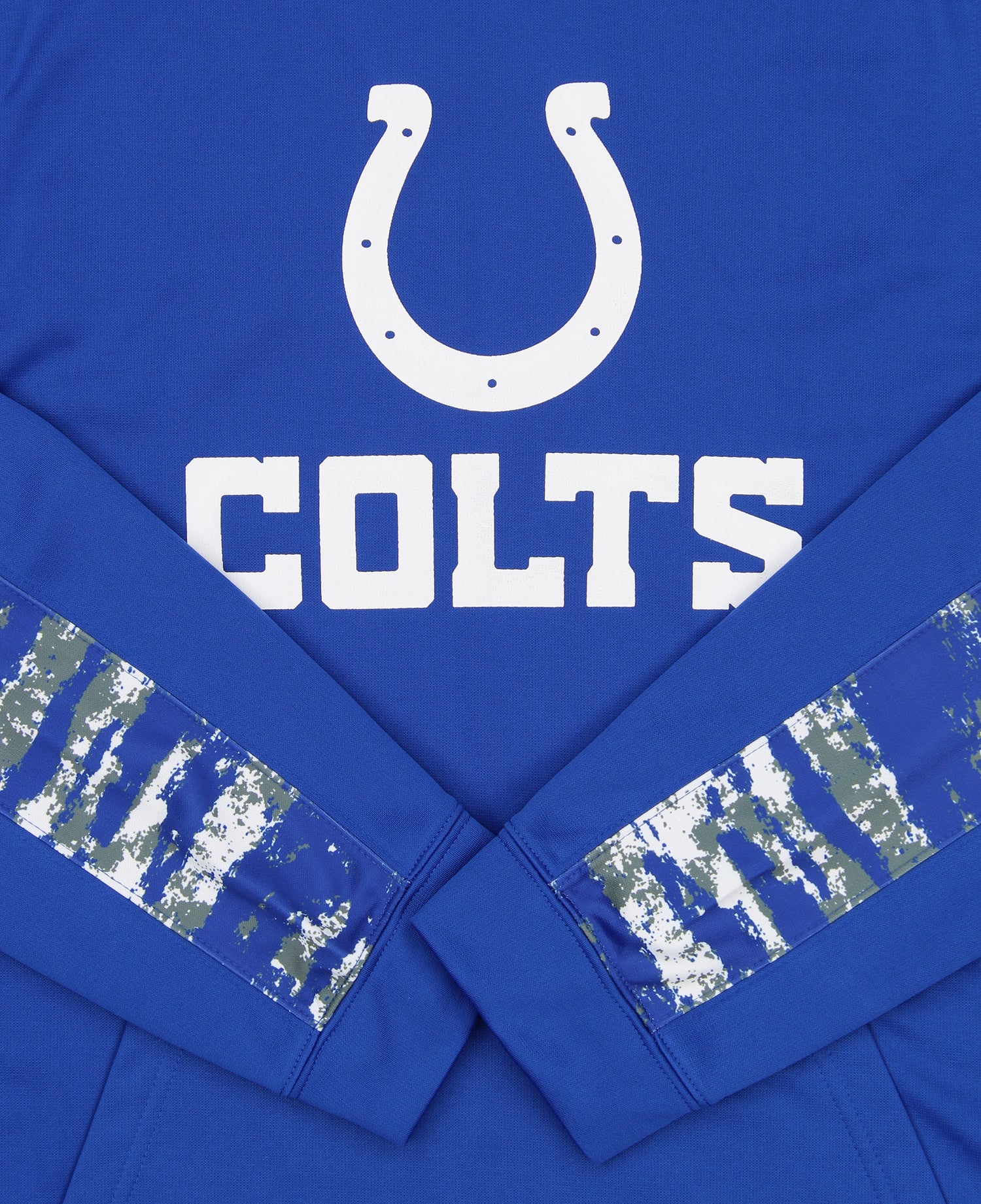 Zubaz NFL Men's Indianapolis Colts Performance Hoodie w/ Oxide Sleeves - Image 2