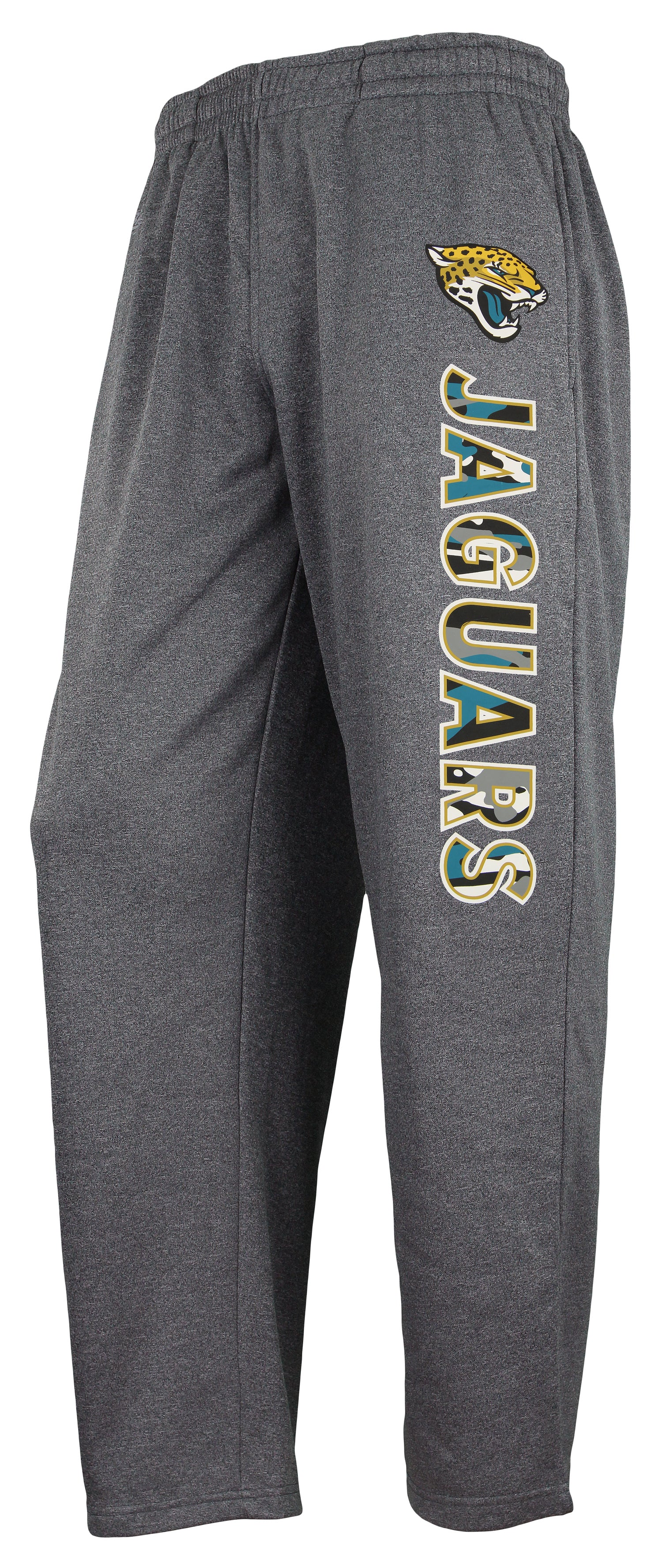 Zubaz NFL Men's Jacksonville Jaguars Poly Fleece Dark Heather Gray Sweatpants - Image 8