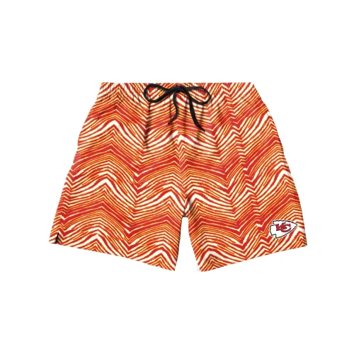 Zubaz NFL Men's Kansas City Chiefs Exclusive 5.5 Inch Swim Trunk - Image 4