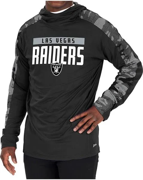 Zubaz NFL Men's Las Vegas Raiders Lightweight Elevated Hoodie with Camo Accents - Image 2