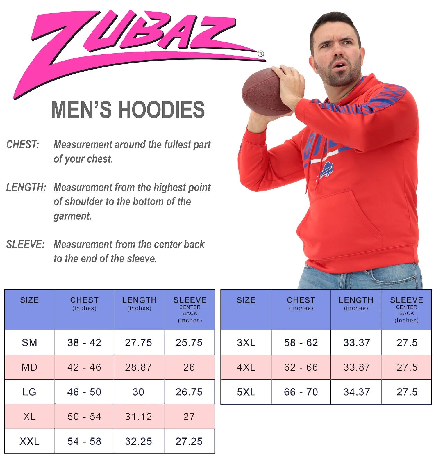 Zubaz NFL   Men's Linebacker Alternate Color 2 Color Zebra Sleeve Panel Hoodie, PITTSBURGH STEELERS - Image 3
