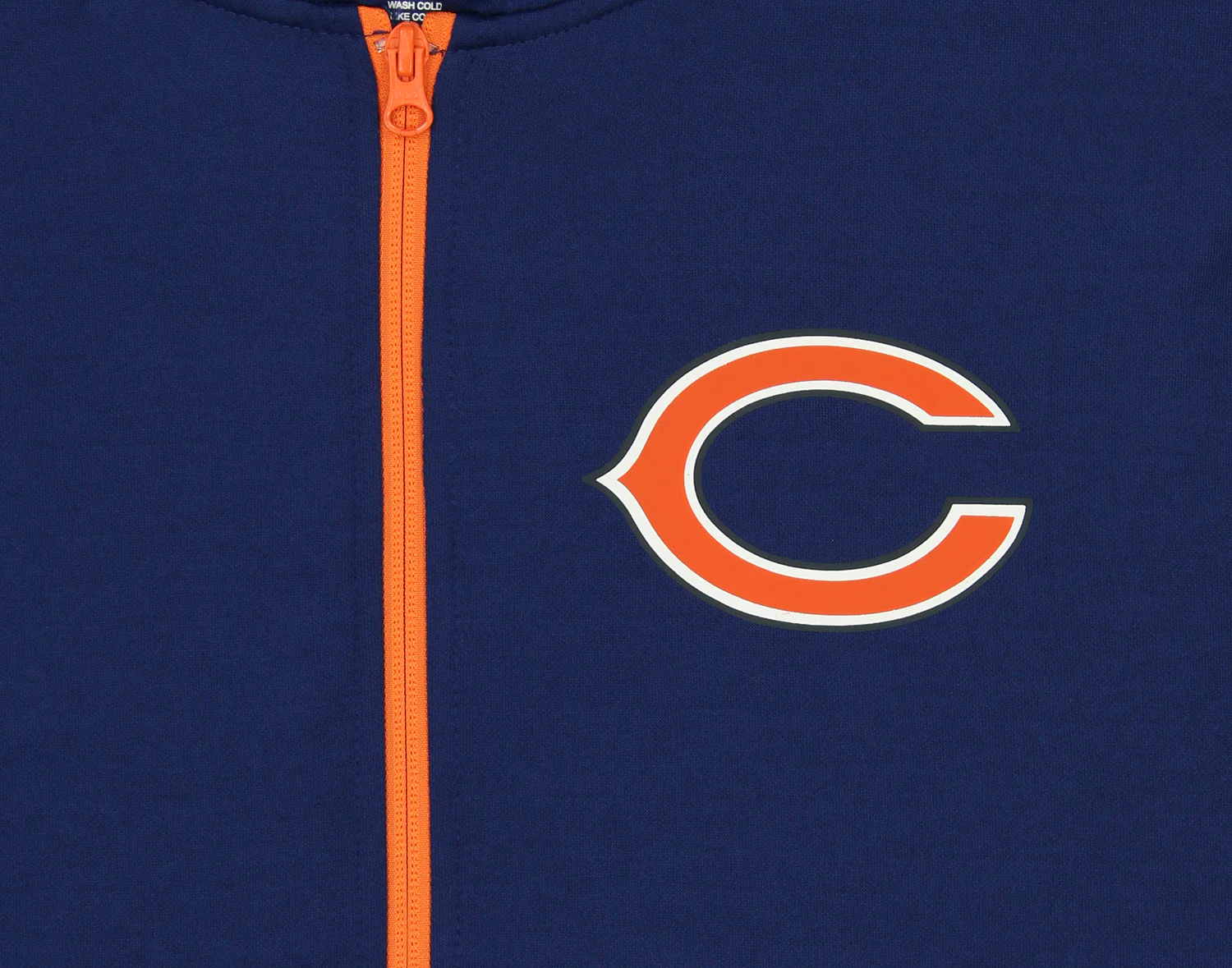 Zubaz NFL Men's Logo 2 Color Zebra Bands and Hood Liner Full Zip Hoodie, CHICAGO BEARS - Image 6
