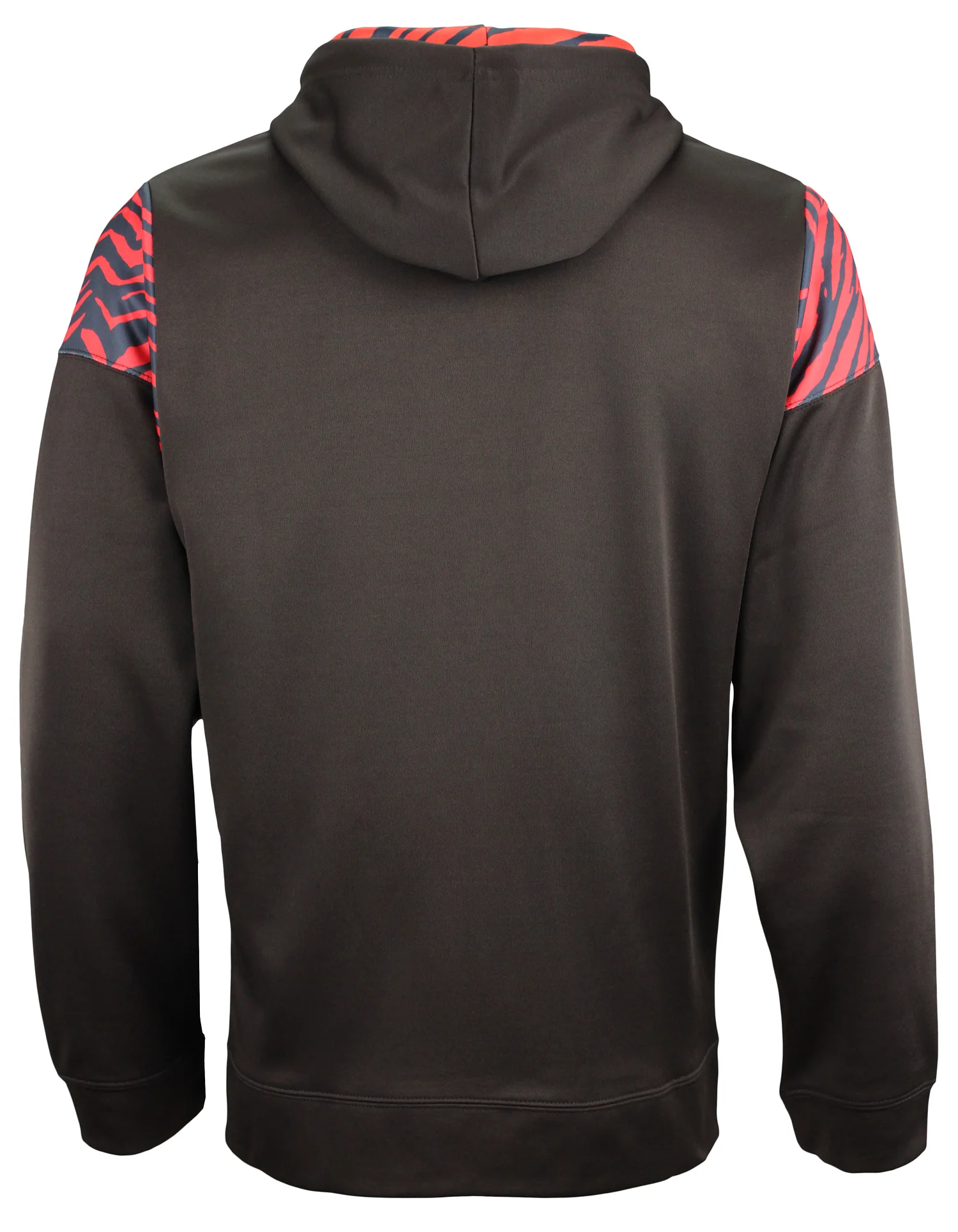 Zubaz NFL Men's Logo 2 Color Zebra Bands and Hood Liner Full Zip Hoodie, CLEVELAND BROWNS - Image 8
