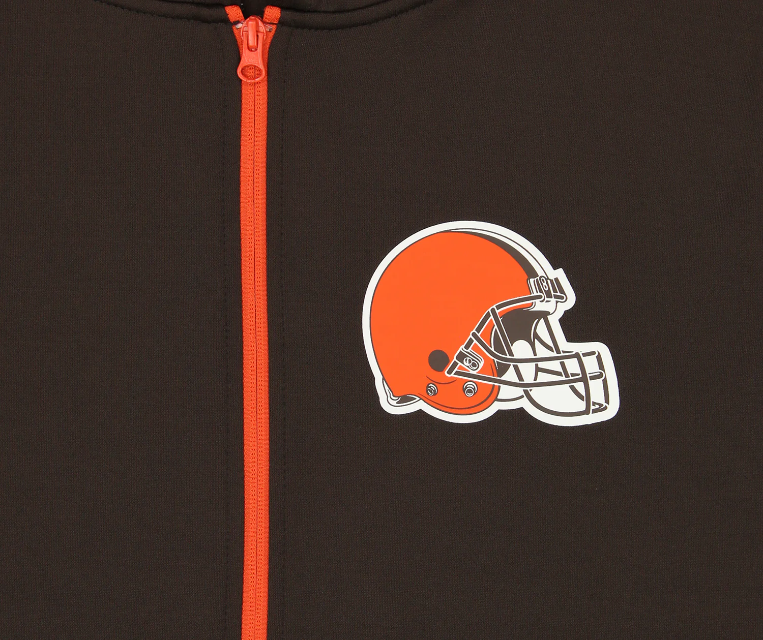 Zubaz NFL Men's Logo 2 Color Zebra Bands and Hood Liner Full Zip Hoodie, CLEVELAND BROWNS - Image 9