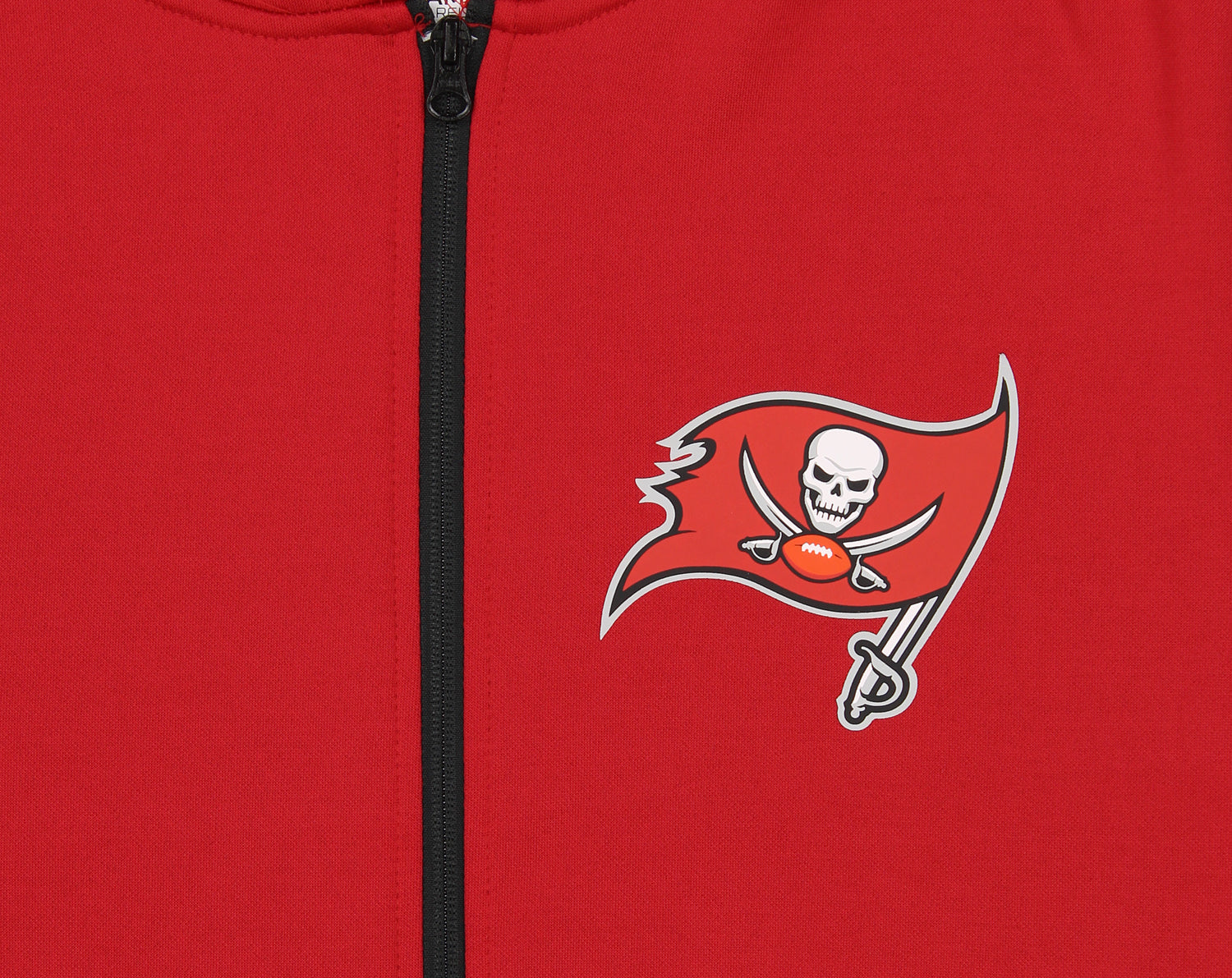 Zubaz NFL Men's Logo 2 Color Zebra Bands and Hood Liner Full Zip Hoodie, TAMPA BAY BUCCANEERS - Image 9