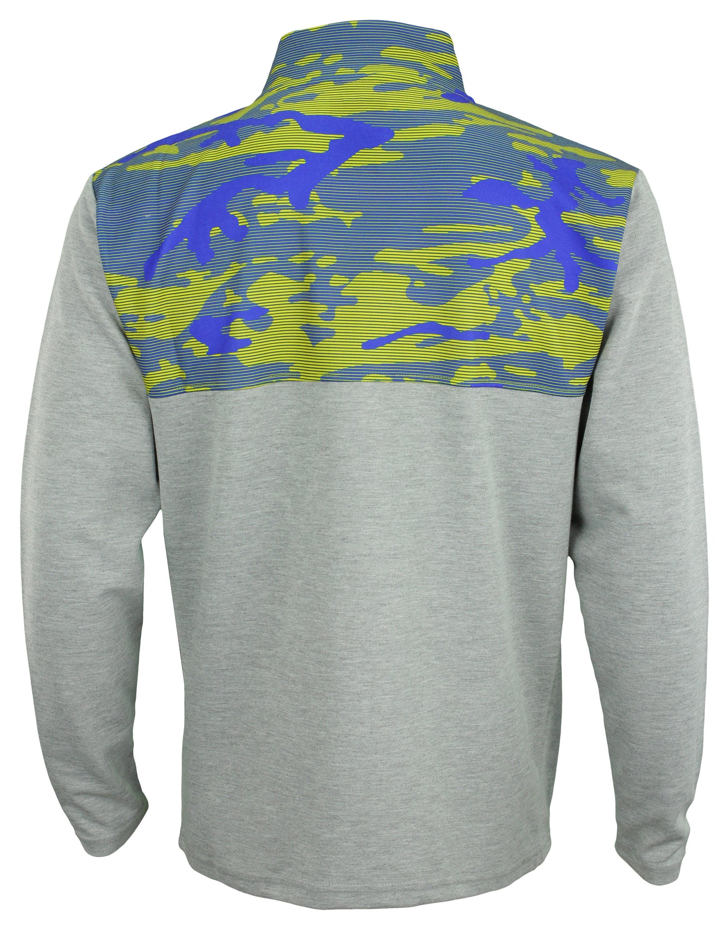 Zubaz NFL Men's Los Angeles Rams 1/4 Zip Fleece Pullover With Camo Lines - Image 2
