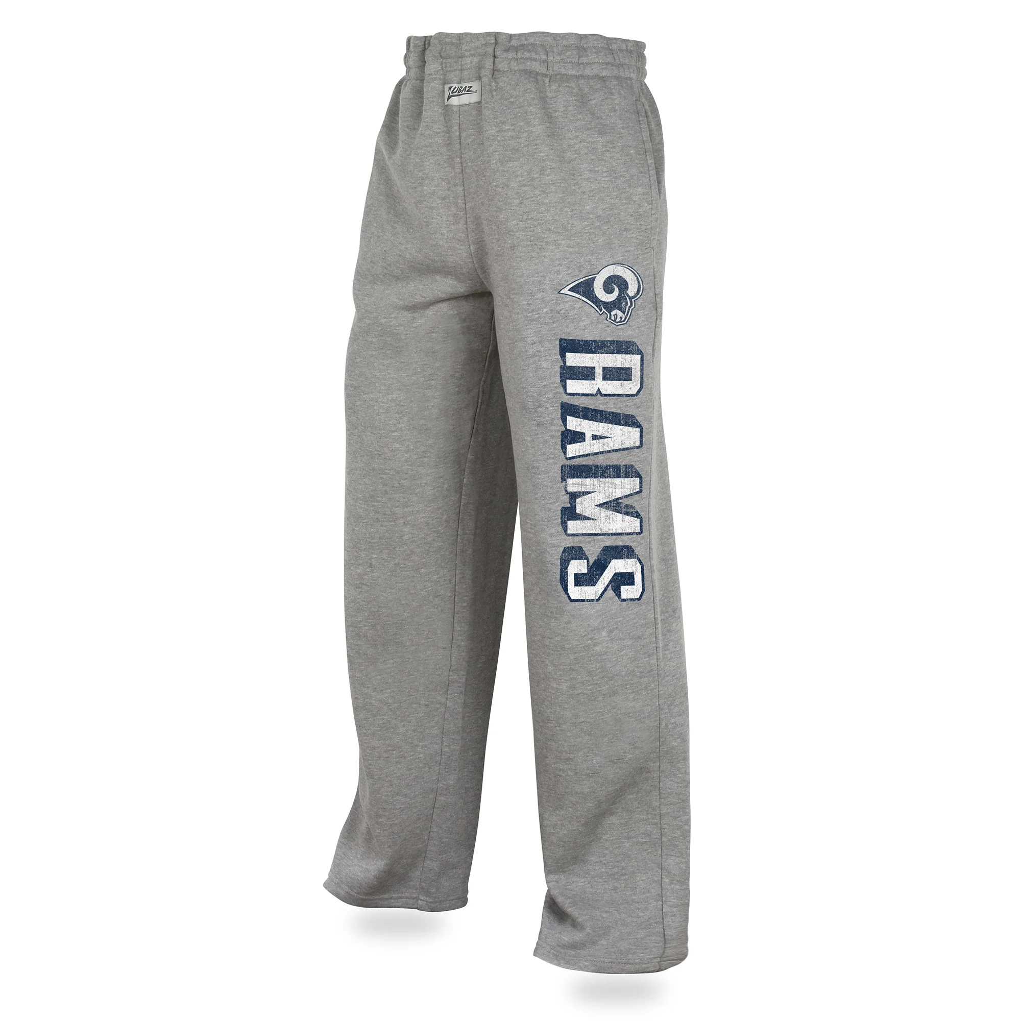 Zubaz NFL Men's Los Angeles Rams Sweatpants, Heather Gray - Image 7