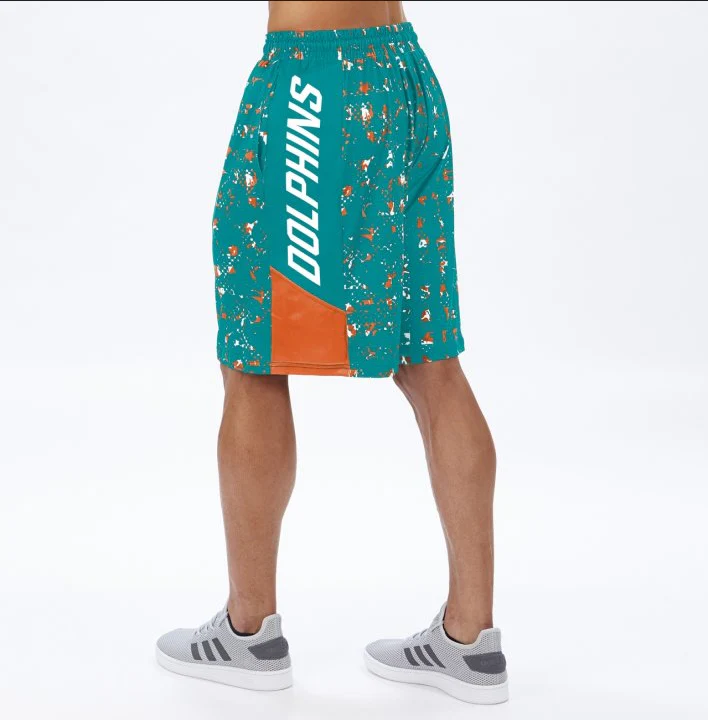 Zubaz NFL Men's Miami Dolphins Color Grid Shorts - Image 2