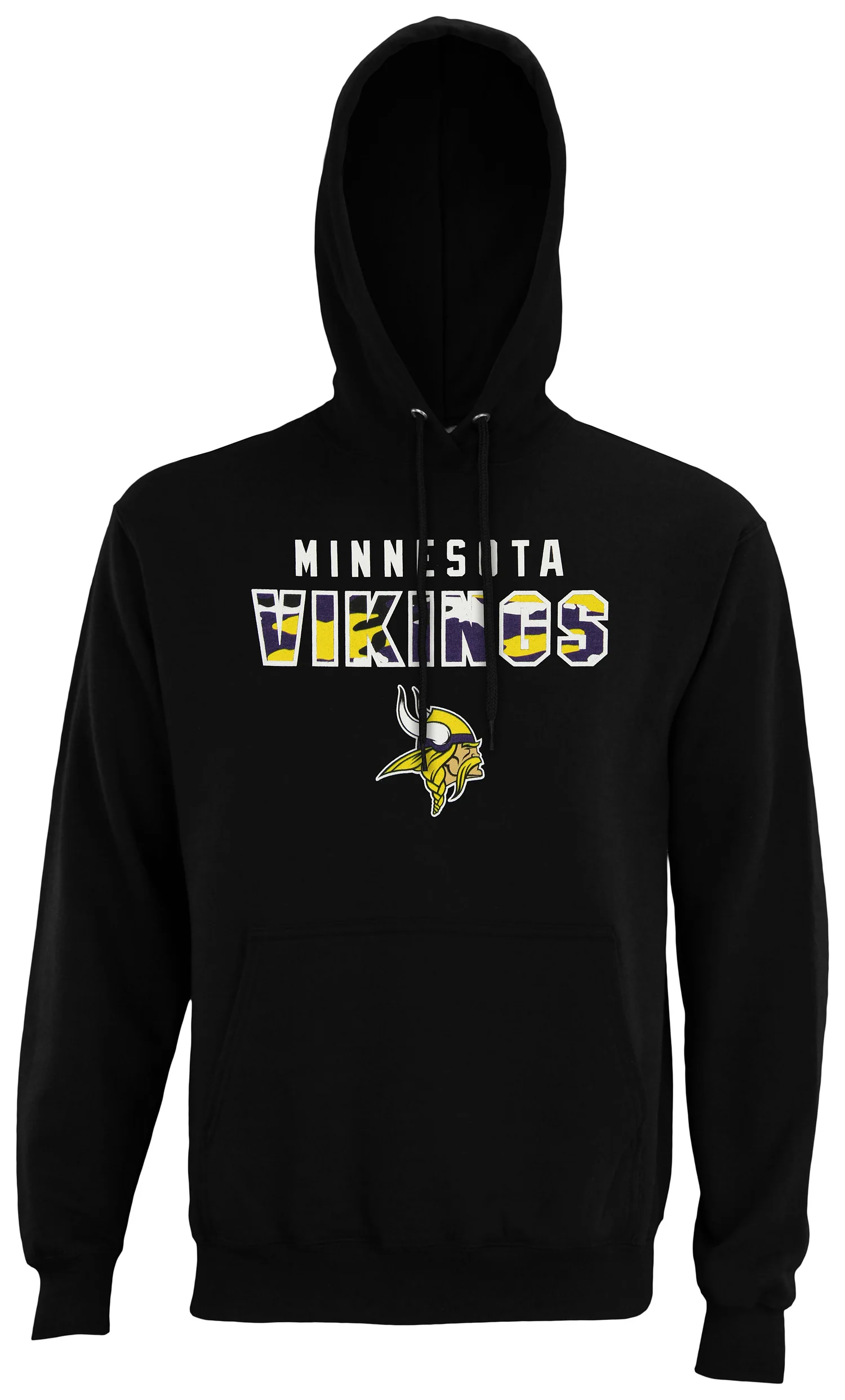 Zubaz NFL Men's Minnesota Vikings Camo Block Logo Hoodie - Image 2