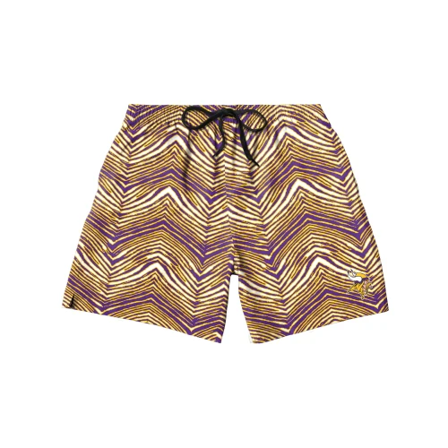 Zubaz NFL Men's Minnesota Vikings Exclusive 5.5 Inch Swim Trunk - Image 4