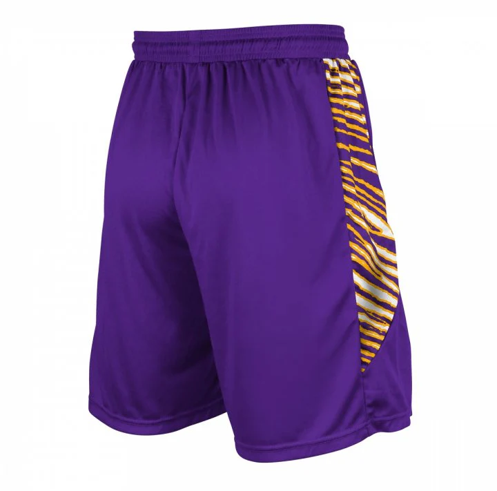 Zubaz NFL Men's Minnesota Vikings Team Logo Active Zebra Shorts - Image 2