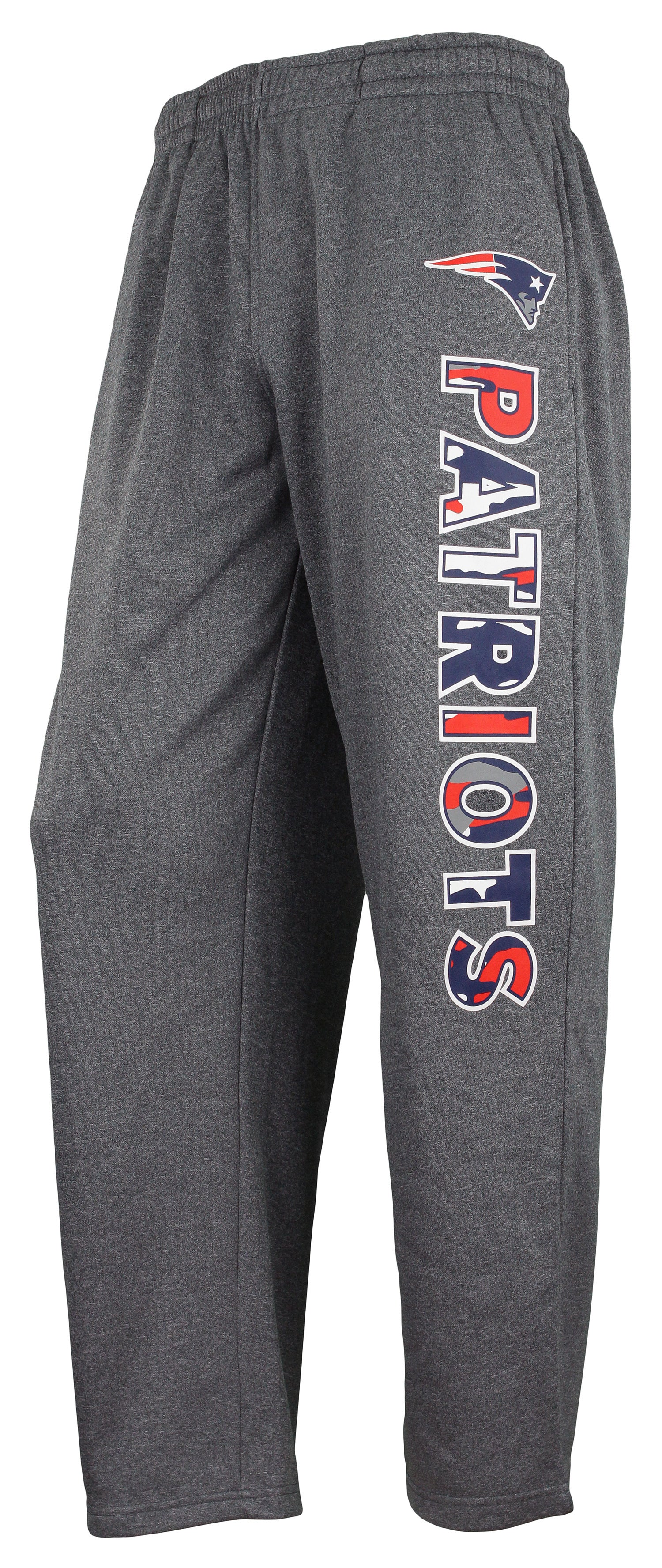 Zubaz NFL Men's New England Patriots Poly Fleece Dark Heather Gray Sweatpants - Image 10
