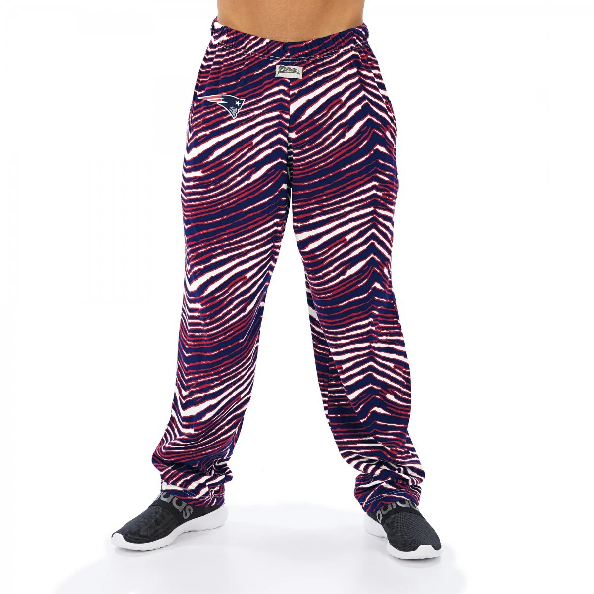 Zubaz NFL Men's New England Patriots Zebra Print Lounge Pants - Image 4