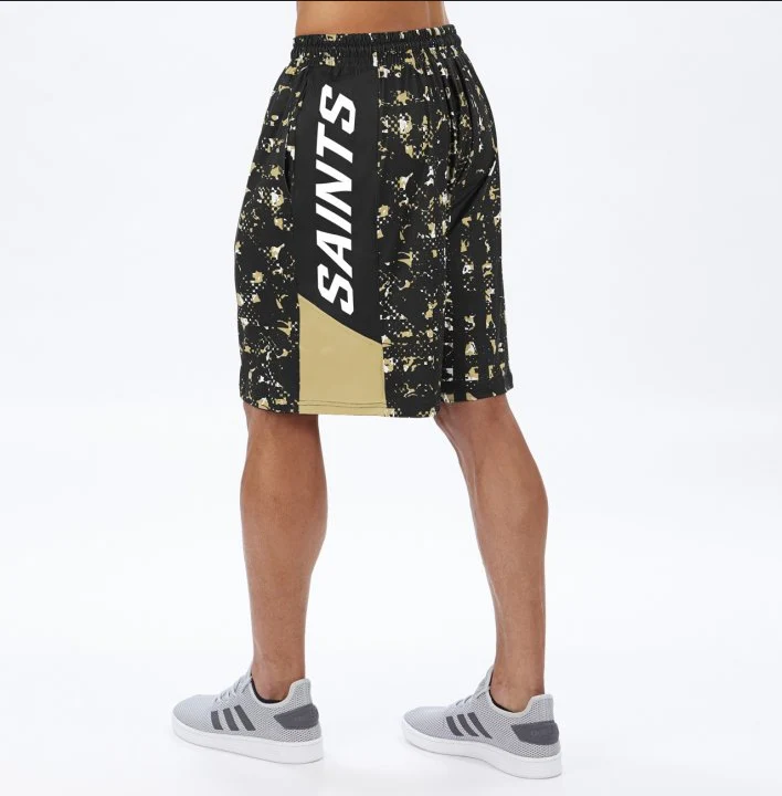 Zubaz NFL Men's New Orleans Saints Color Grid Shorts - Image 2