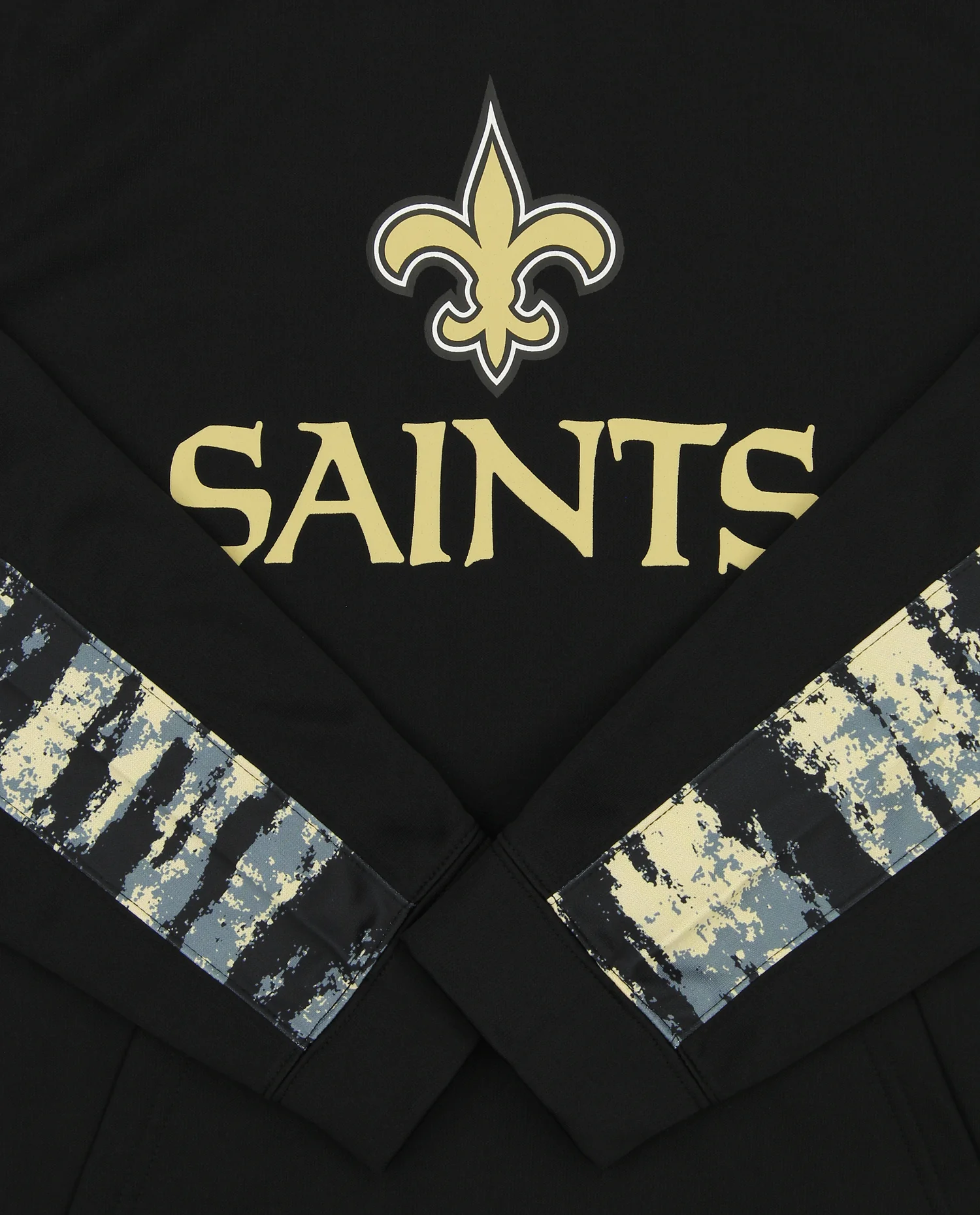 Zubaz NFL Men's New Orleans Saints Performance Hoodie w/ Oxide Sleeves Size LARGE - Image 2