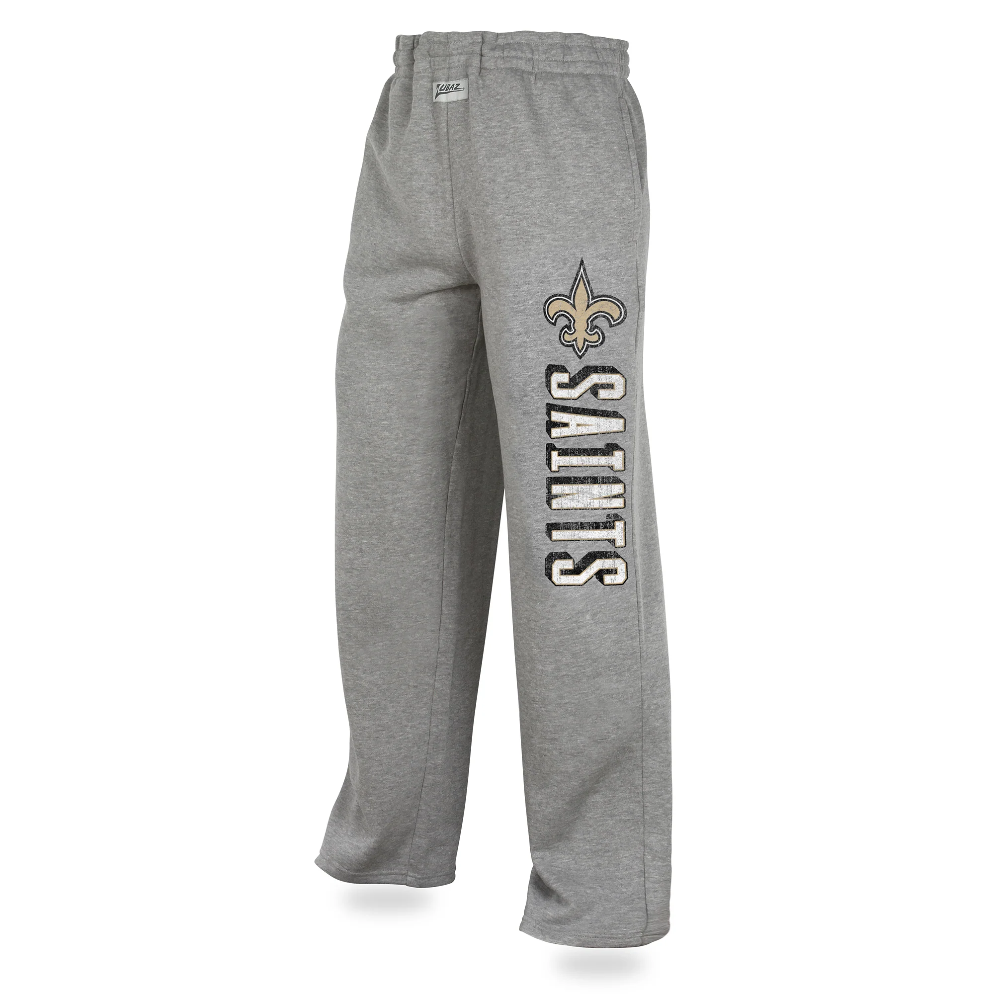 Zubaz NFL Men's New Orleans Saints Sweatpants, Heather Gray - Image 6