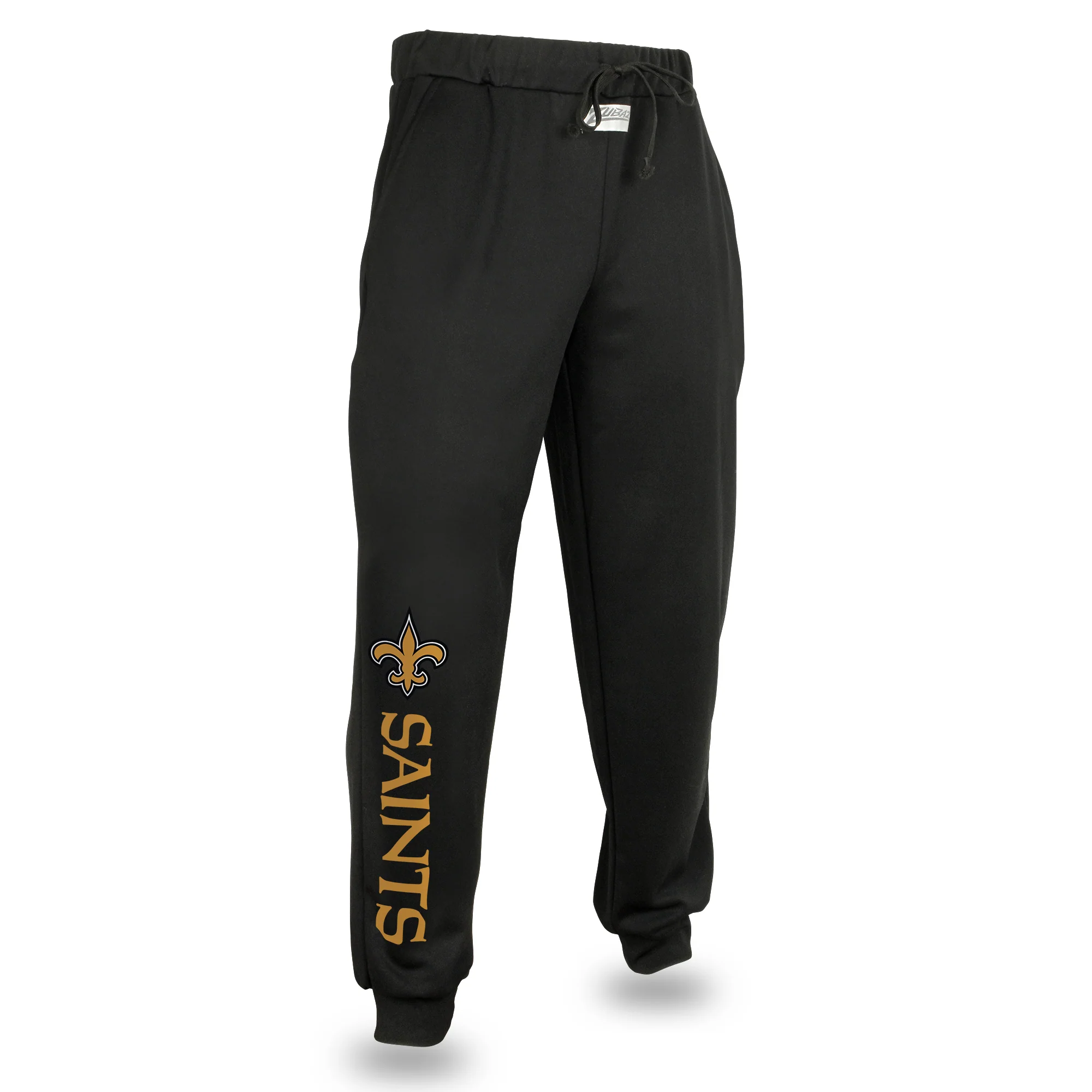 Zubaz NFL Men's New Orleans Saints Team Color Joggers, Black - Image 5