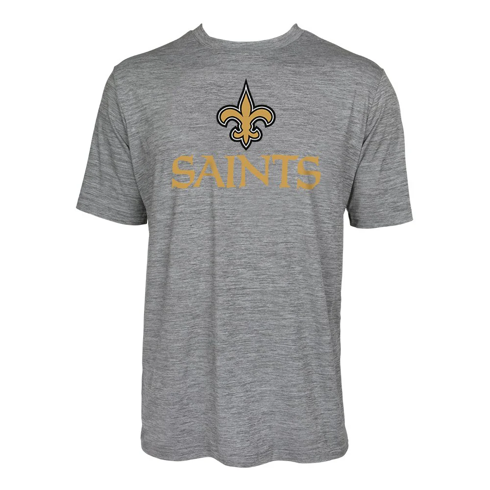 Zubaz NFL Men's New Orleans Saints Team Name and Logo Wordmark Tee - Image 7