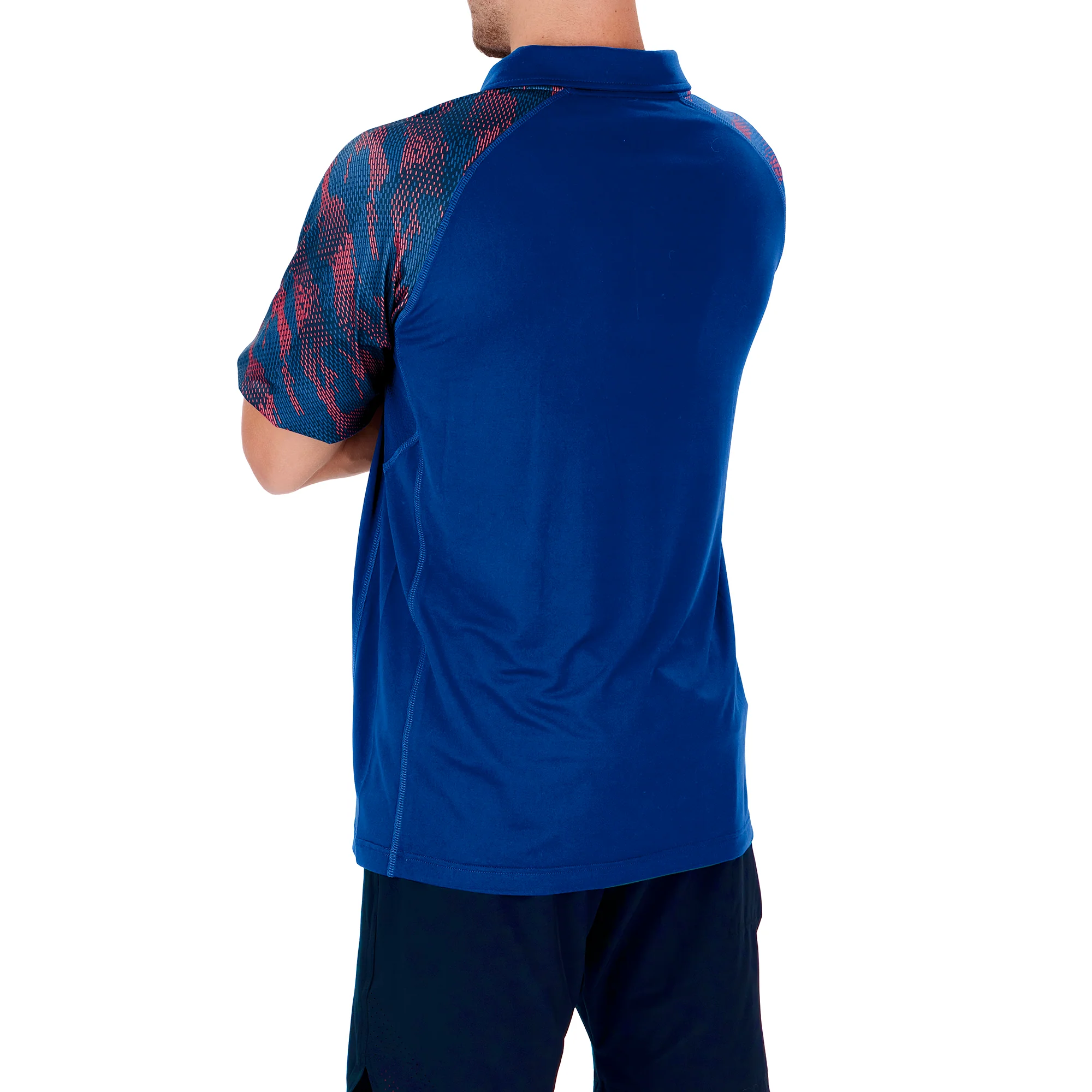 Zubaz NFL Men's New York Giants Elevated Field Polo W/ Viper Print Accent - Image 2