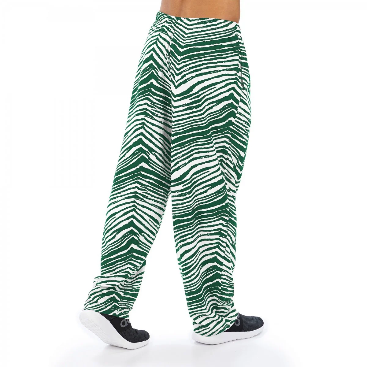 Zubaz NFL Men's New York Jets Single Line Zebra Print Team Pants - Image 3
