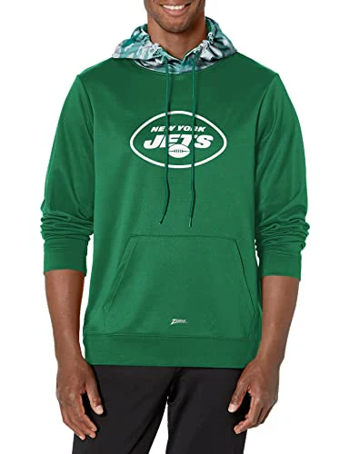 Zubaz NFL Men's New York Jets Team Color Camo Back Panel Hoodie - Image 3
