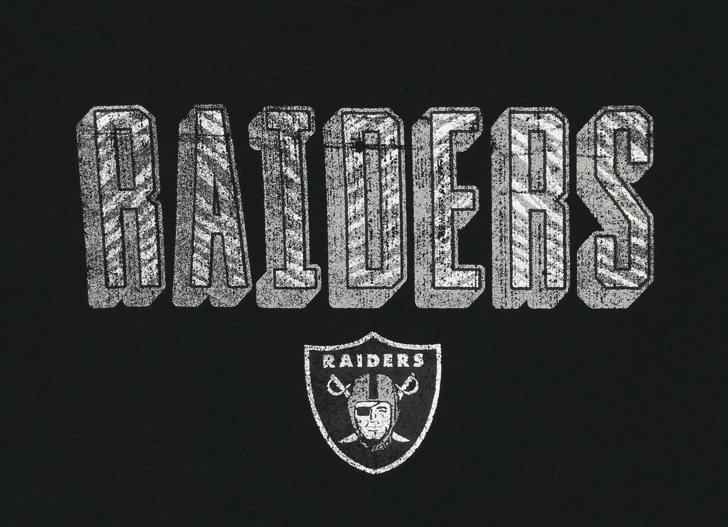 Zubaz NFL Men's Oakland Raiders Short Sleeve Zeb Graphic T-Shirt - Image 2