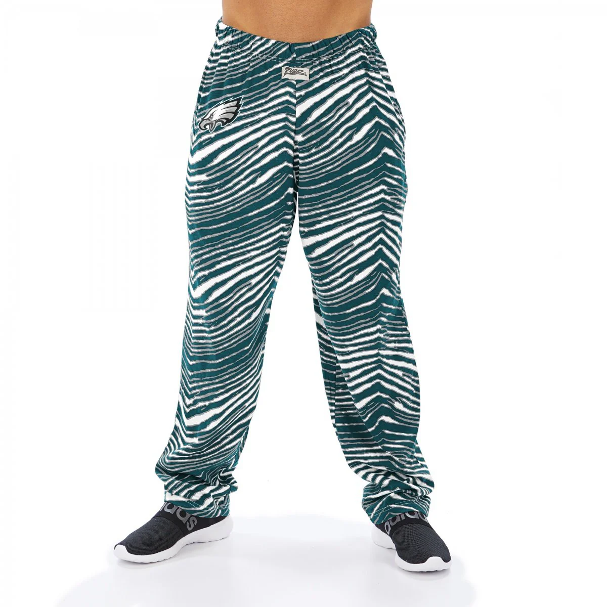 Zubaz NFL Men's Philadelphia Eagles Classic Zebra Print Team Pants - Image 2