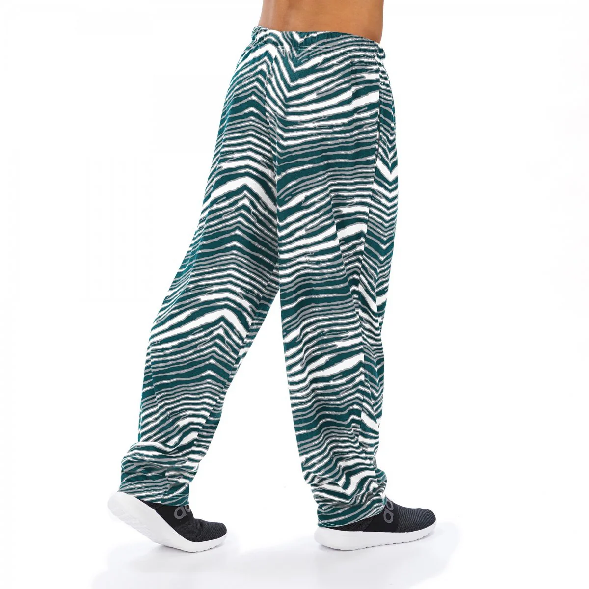 Zubaz NFL Men's Philadelphia Eagles Classic Zebra Print Team Pants - Image 3