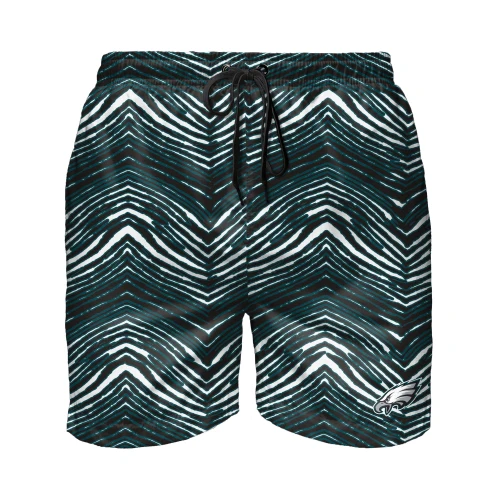 Zubaz NFL Men's Philadelphia Eagles Exclusive 5.5 Inch Swim Trunk - Image 3