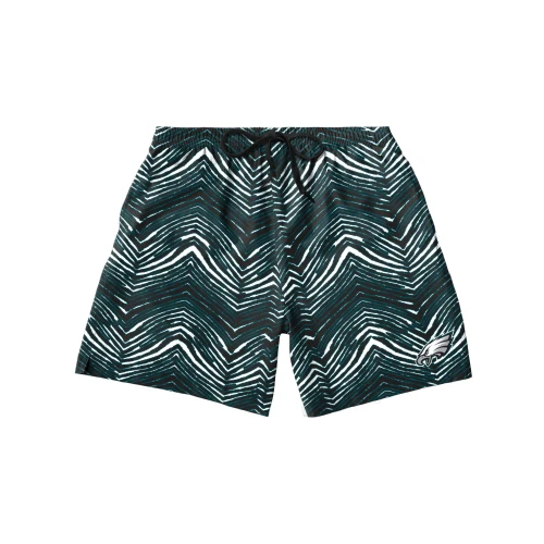 Zubaz NFL Men's Philadelphia Eagles Exclusive 5.5 Inch Swim Trunk - Image 4