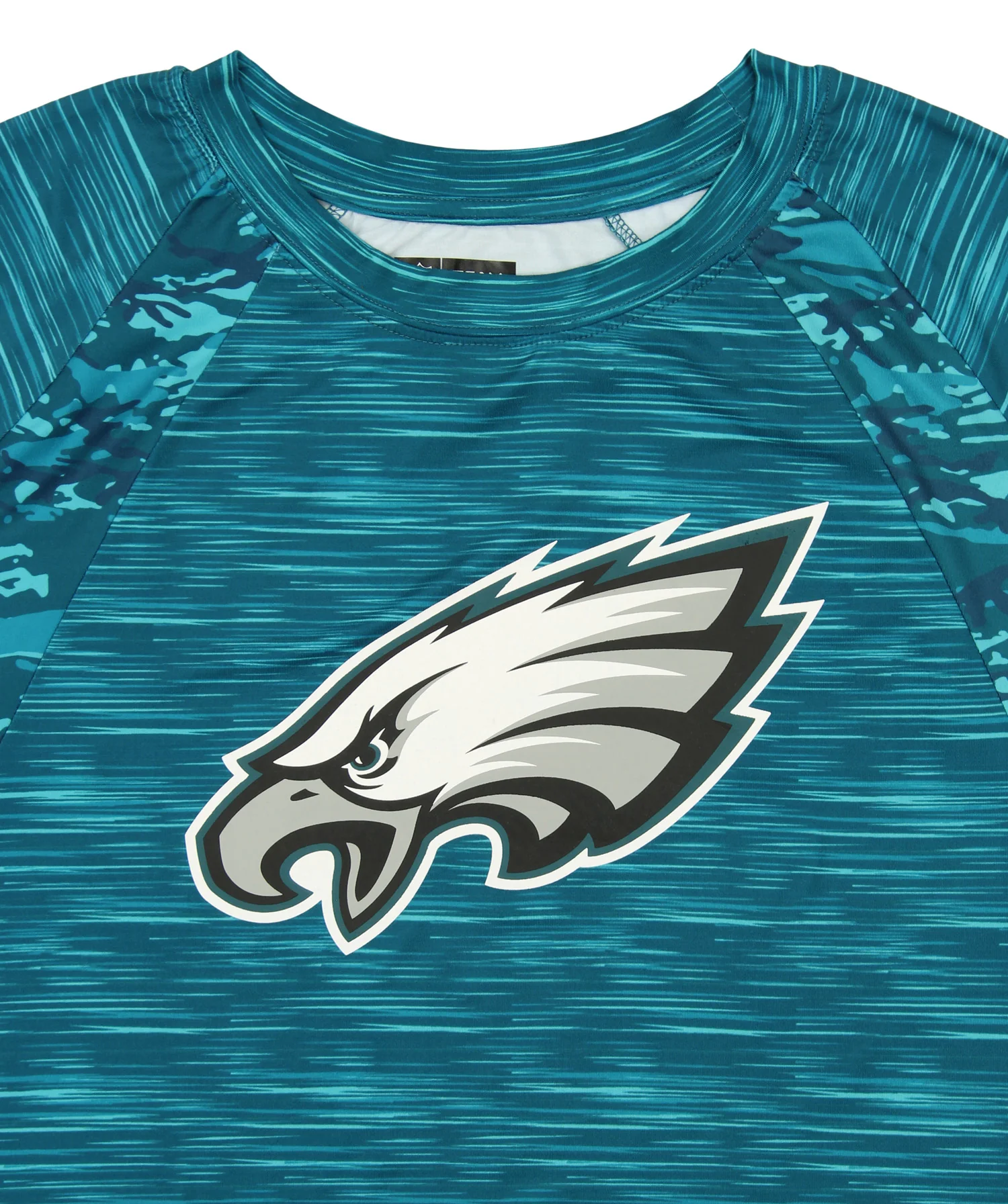 Zubaz NFL Men's Philadelphia Eagles Tonal Camo Raglan T-Shirt - Image 2