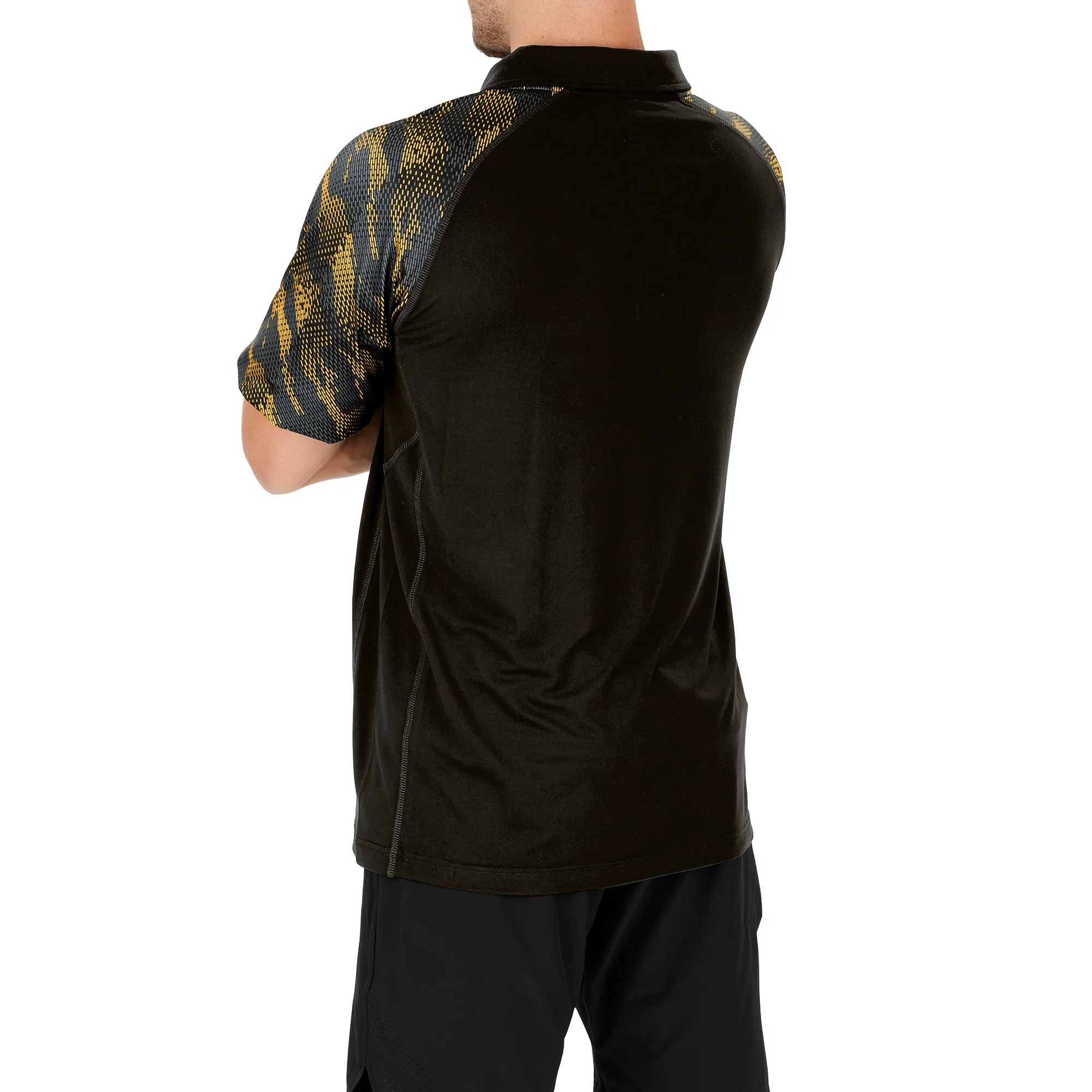 Zubaz NFL Men's Pittsburgh Steelers Elevated Field Polo W/ Viper Print Accent - Image 2