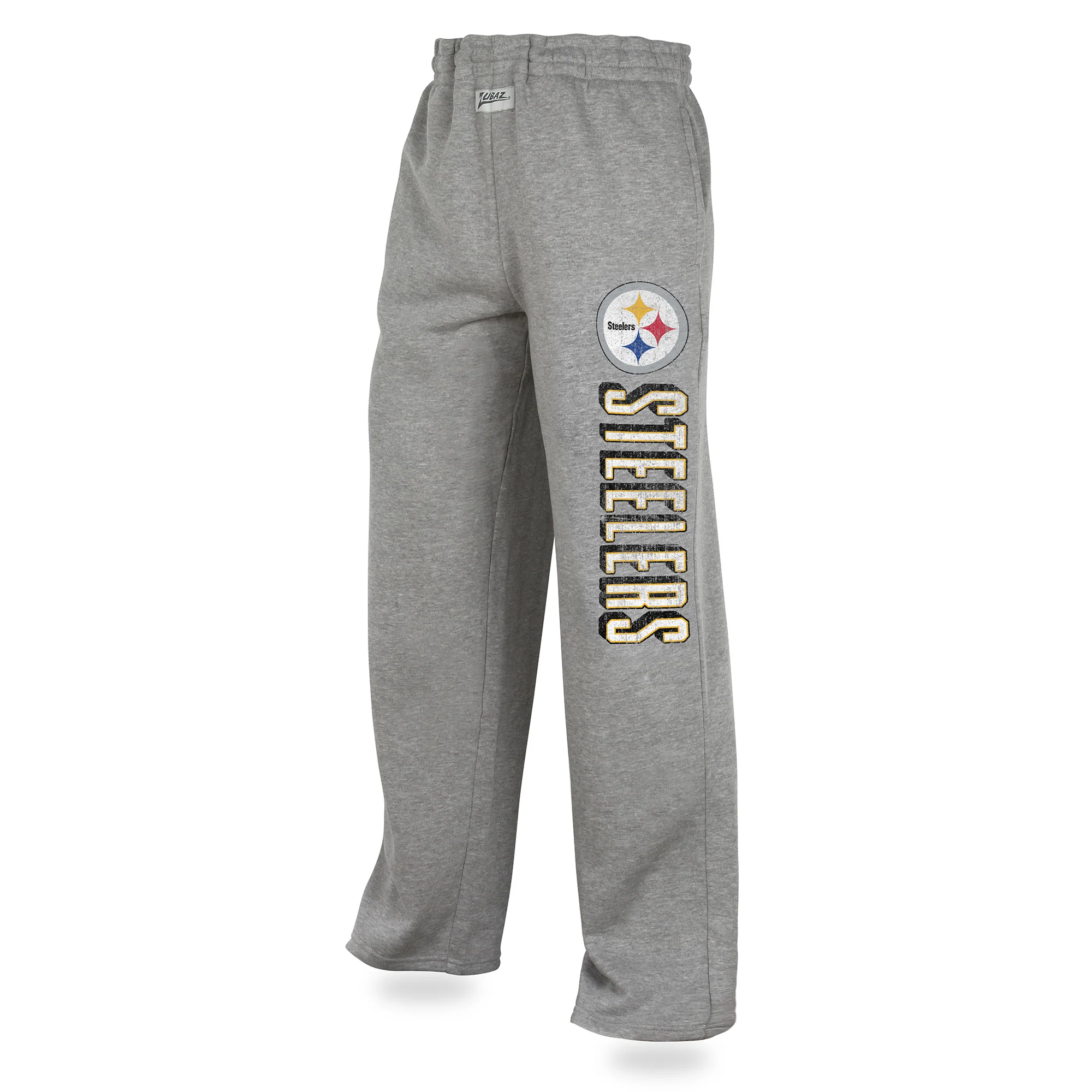 Zubaz NFL Men's Pittsburgh Steelers Sweatpants, Heather Gray - Image 4