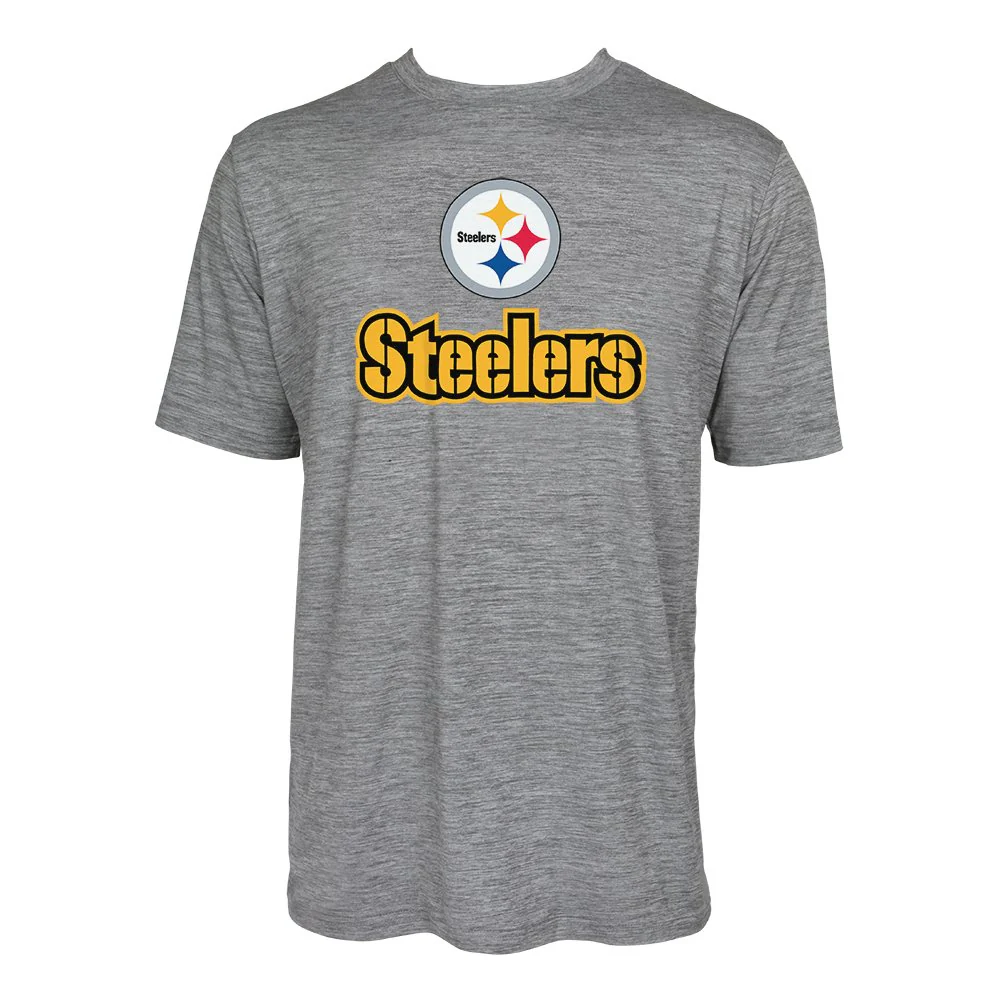 Zubaz NFL Men's Pittsburgh Steelers Team Name and Logo Wordmark Tee - Image 7
