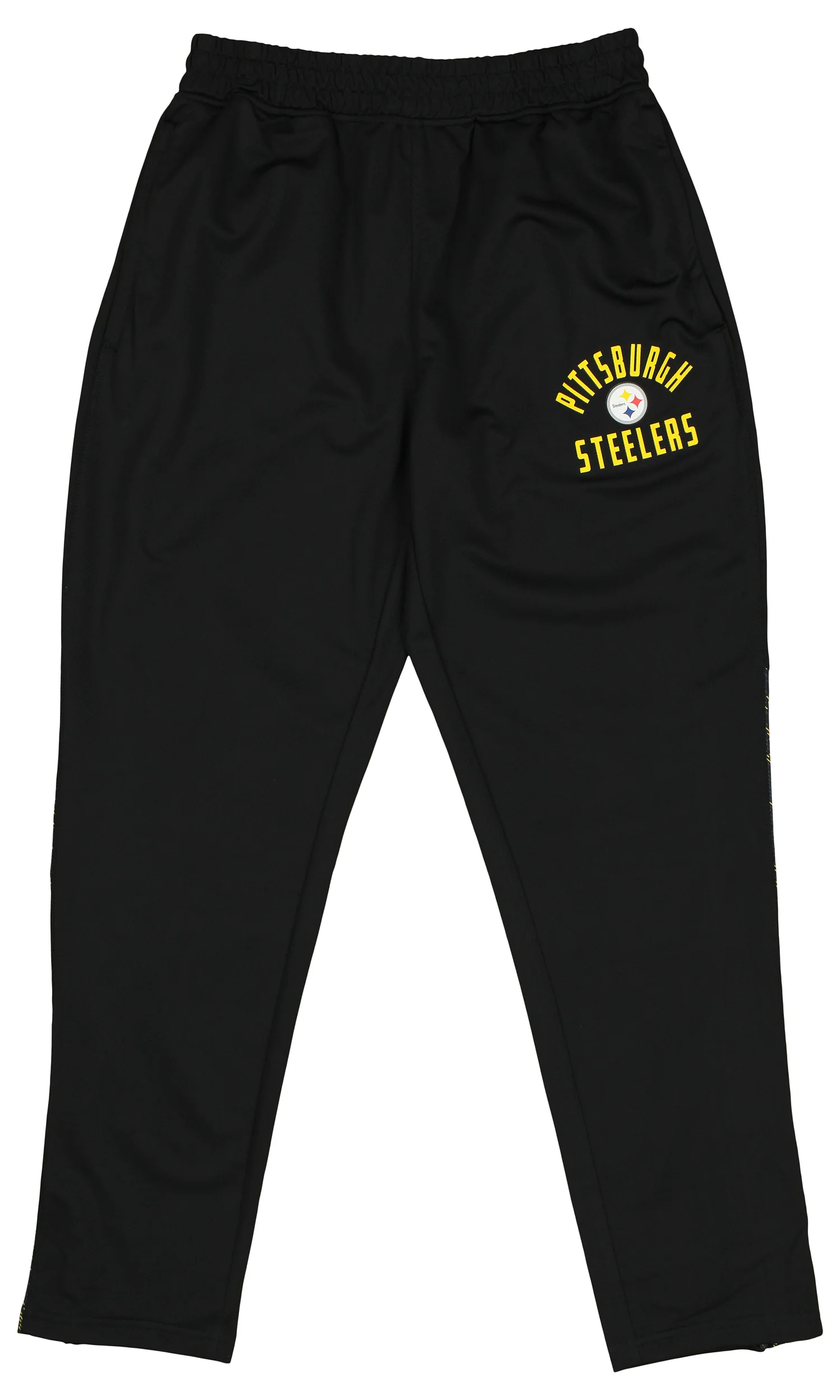 Zubaz NFL Men's Pittsburgh Steelers Viper Accent Elevated Jacquard Track Pants - Image 2