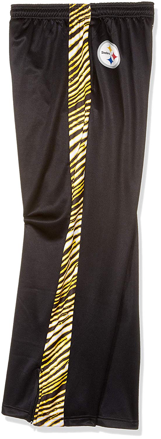 Zubaz NFL Men's Pittsburgh Steelers Zebra Accent NFL Stadium Pants - Image 2