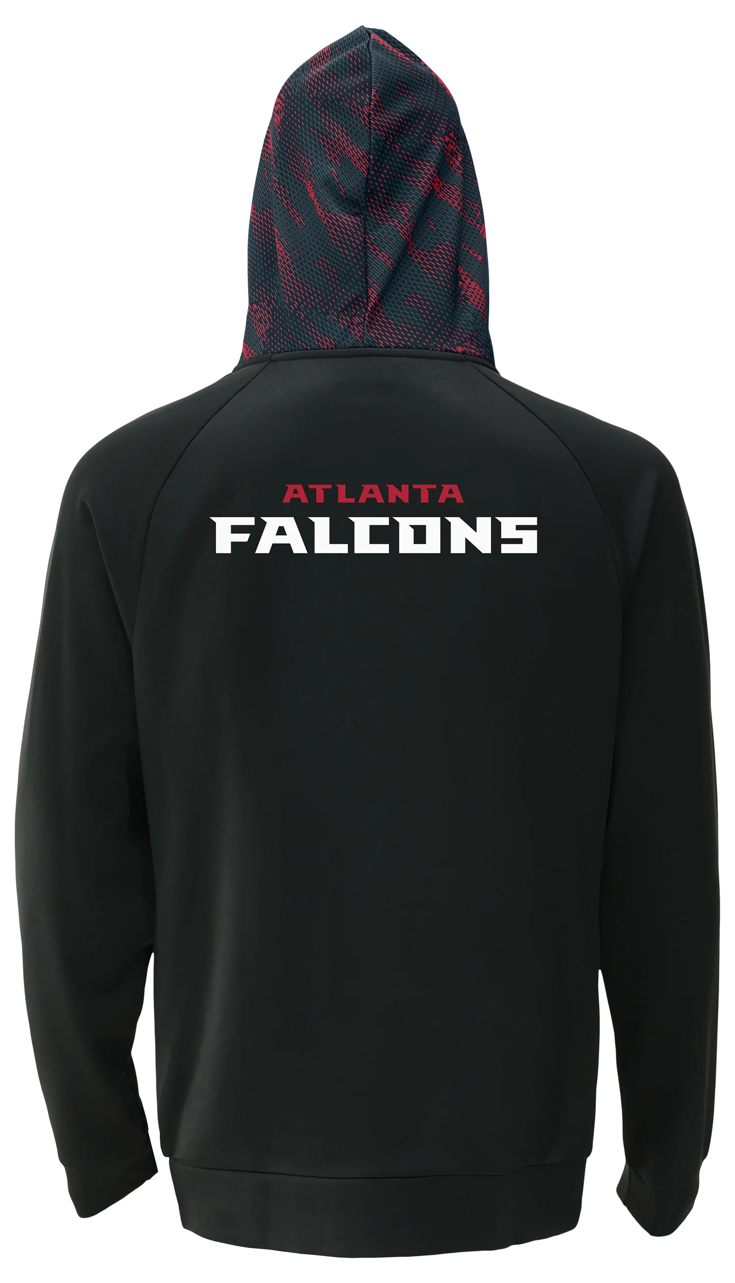Zubaz NFL   Men's Raglan Viper Hood Liner Full Zip Hoodie, ATLANTA FALCONS - Image 16