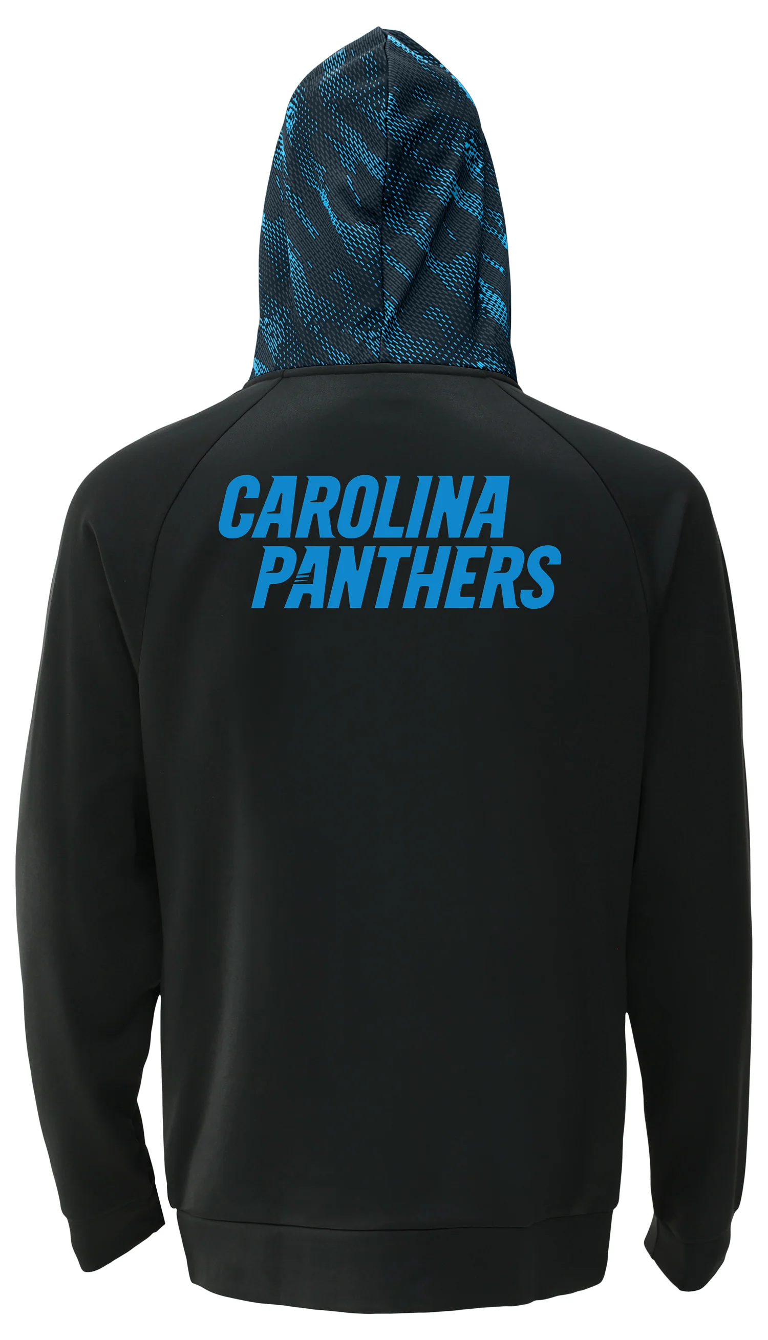 Zubaz NFL Men's Raglan Viper Hood Liner Full Zip Hoodie, CAROLINA PANTHERS - Image 14