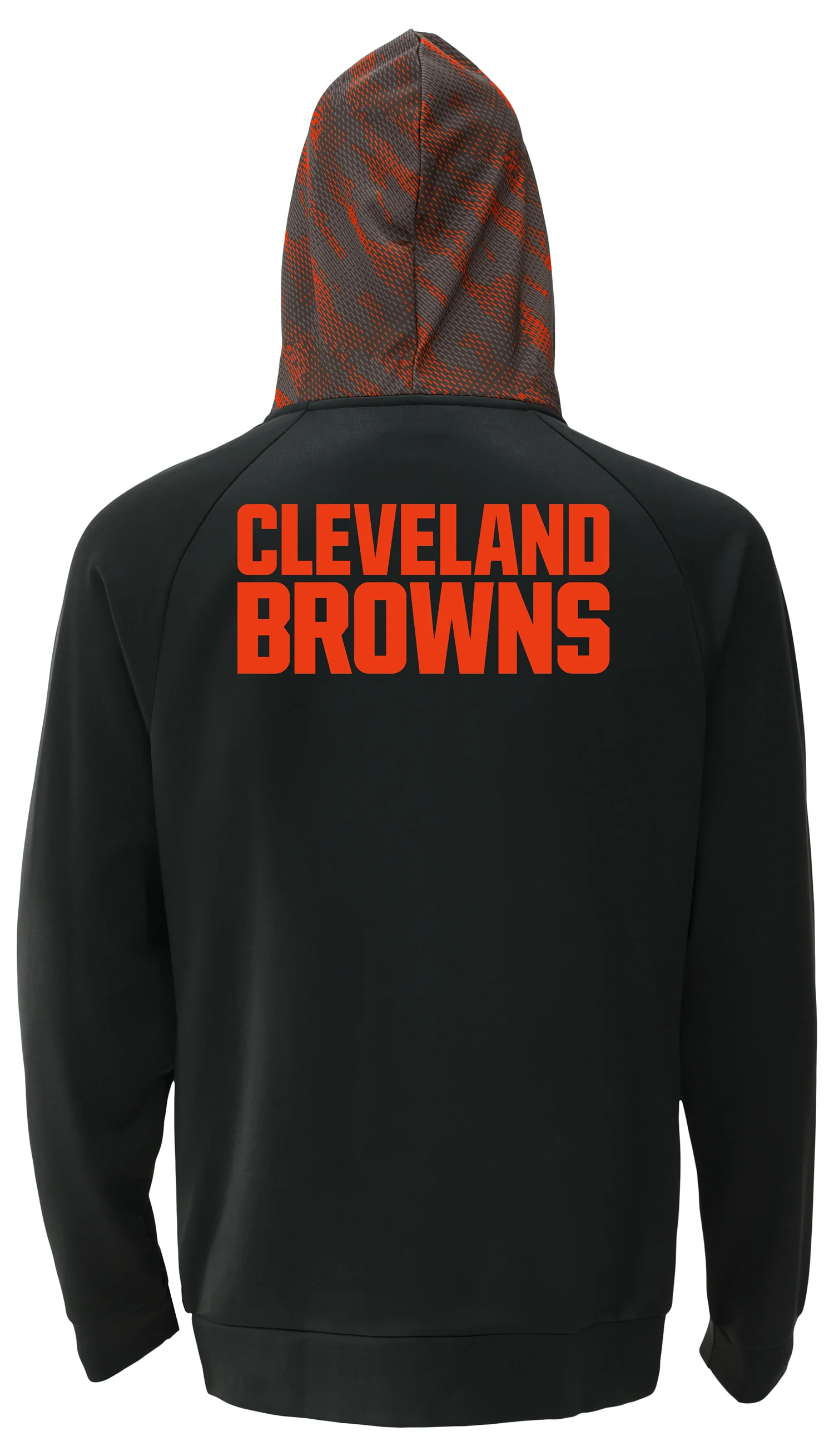 Zubaz NFL Men's Raglan Viper Hood Liner Full Zip Hoodie, CLEVELAND BROWNS - Image 12