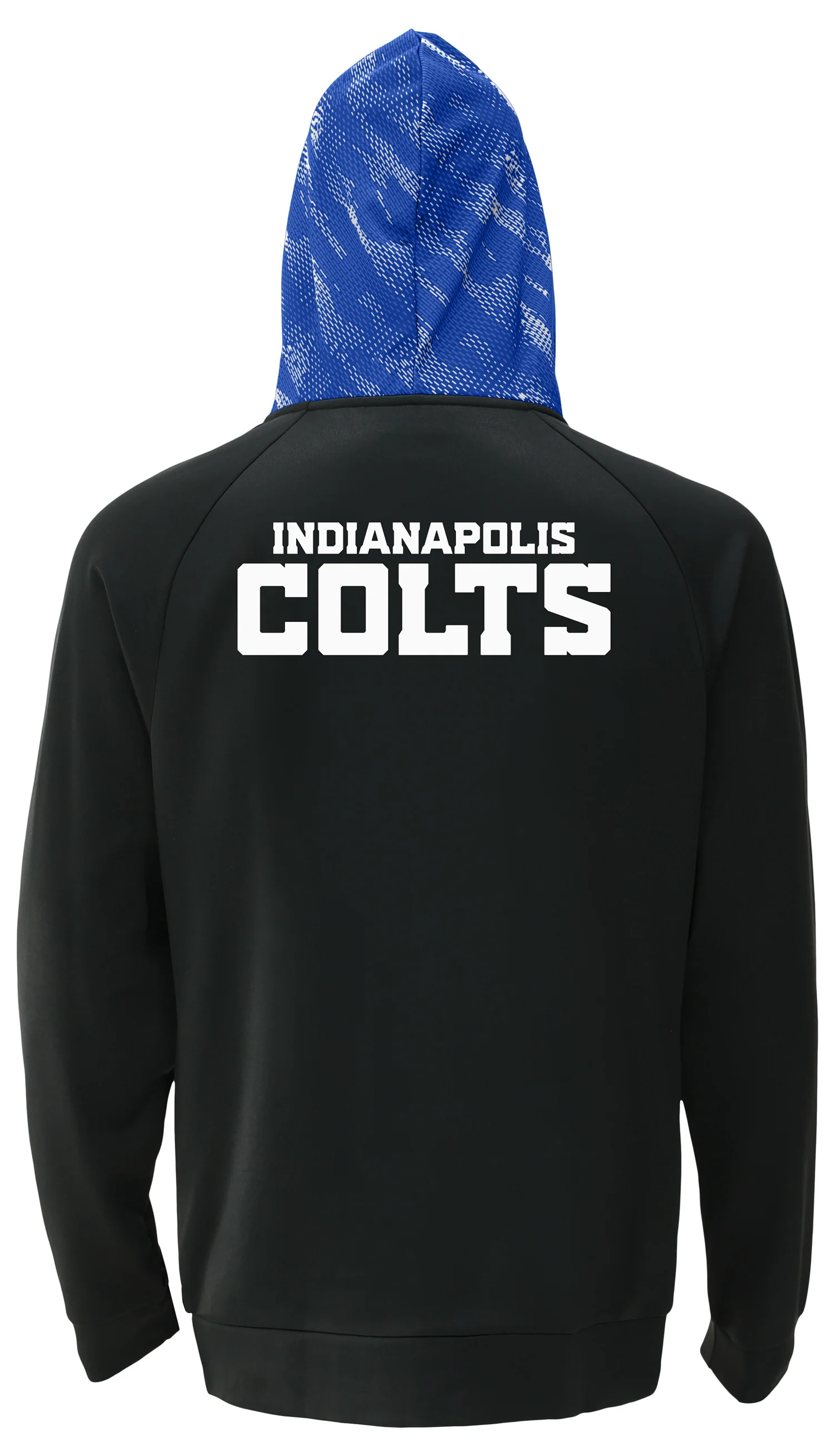 Zubaz NFL Men's Raglan Viper Hood Liner Full Zip Hoodie, INDIANAPOLIS COLTS - Image 14