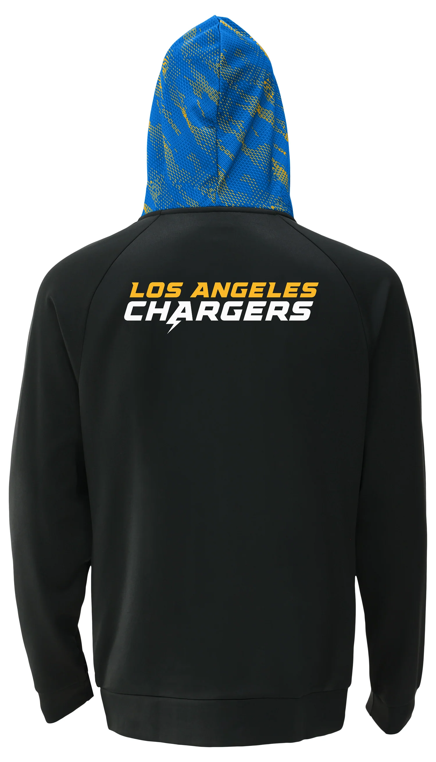 Zubaz NFL Men's Raglan Viper Hood Liner Full Zip Hoodie, LOS ANGELES CHARGERS - Image 14